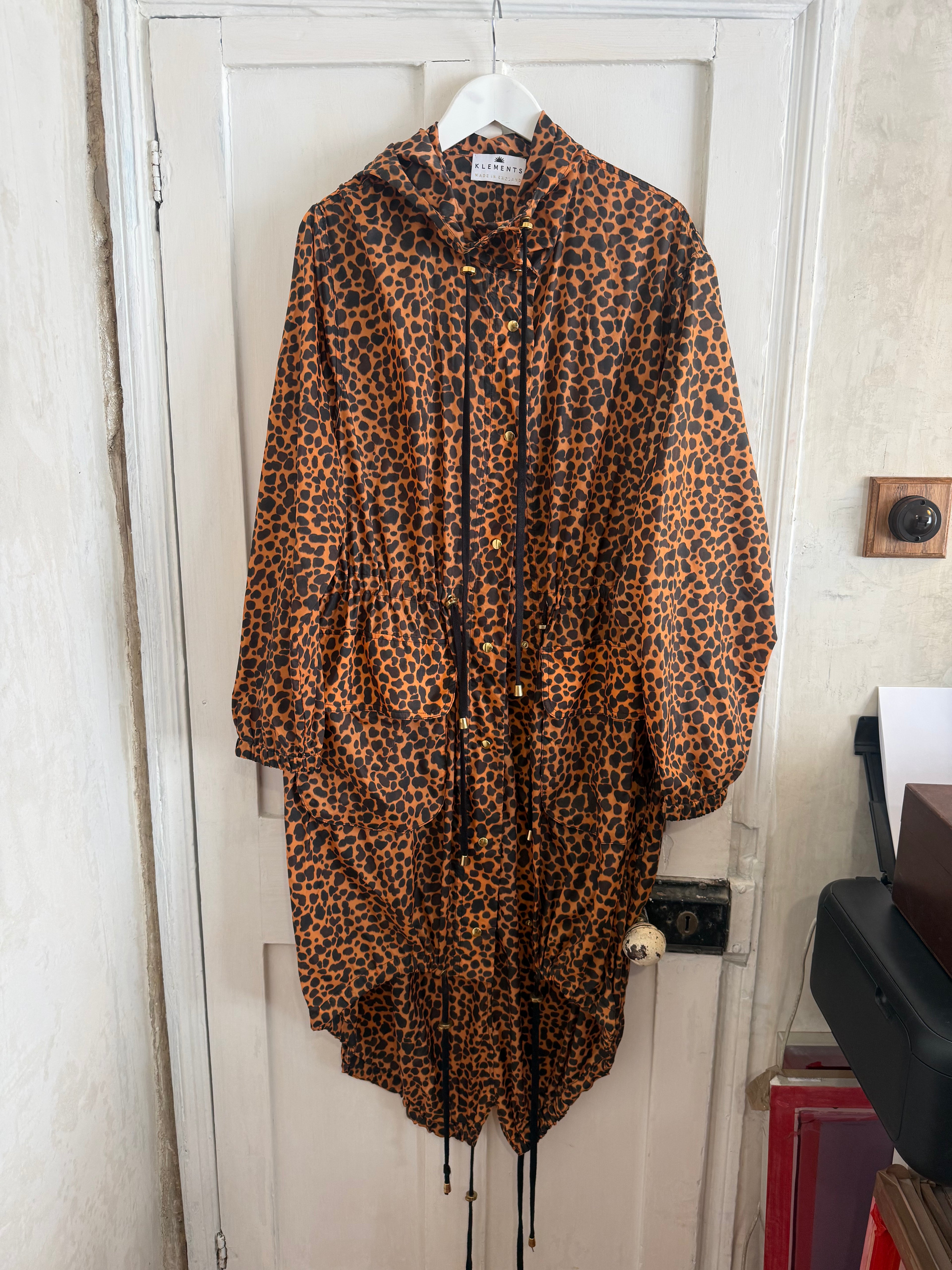 JUNE SAMPLE SALE skin print lightweight parker, Medium / large