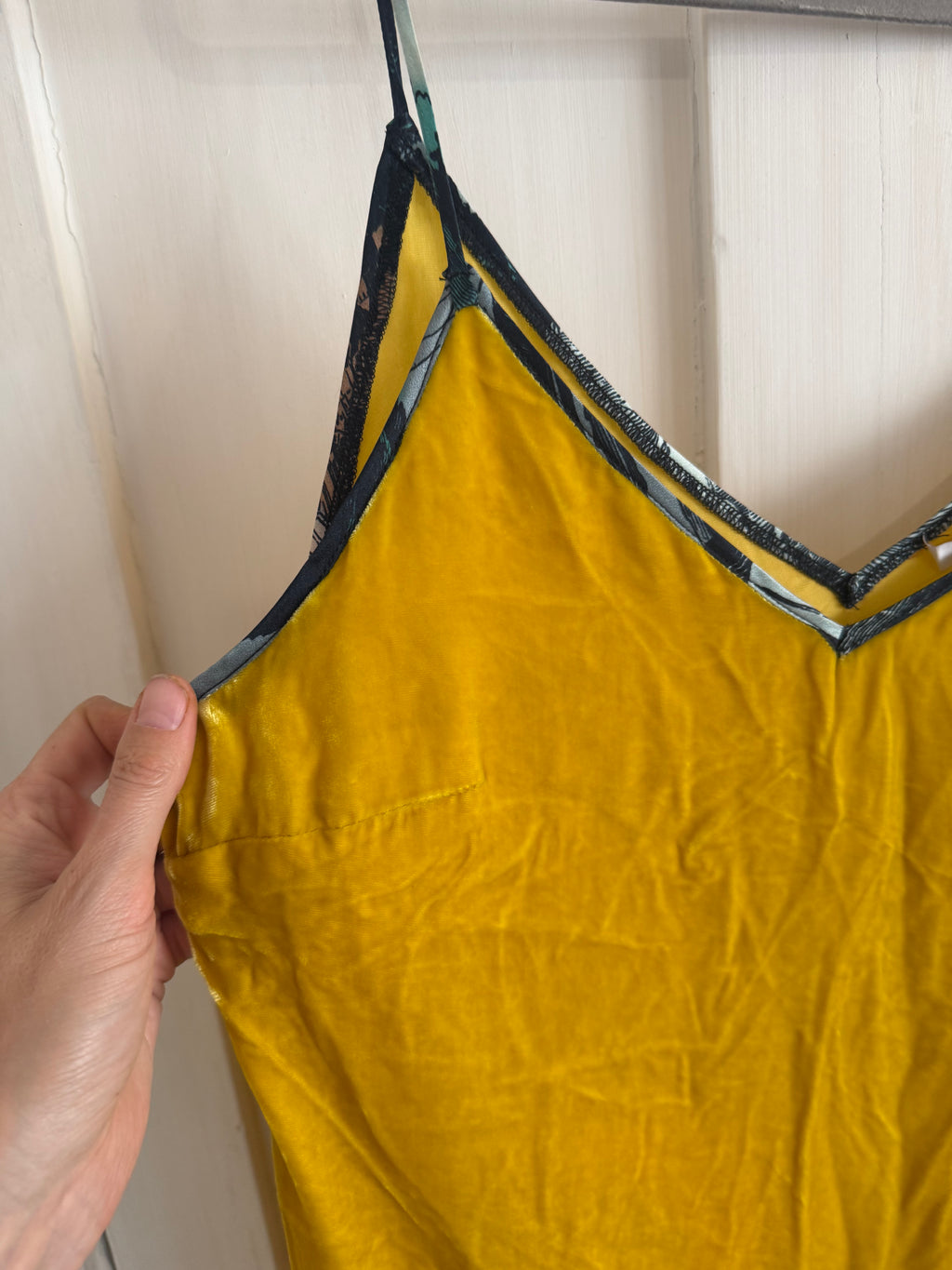 JUNE SAMPLE SALE silk velvet ochre silk dress small / medium