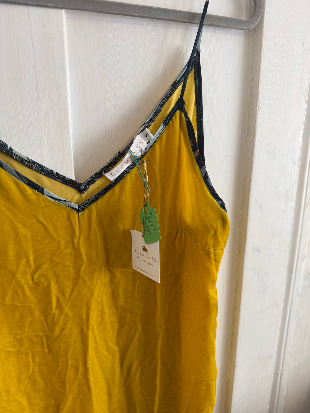 JUNE SAMPLE SALE silk velvet ochre silk dress small / medium
