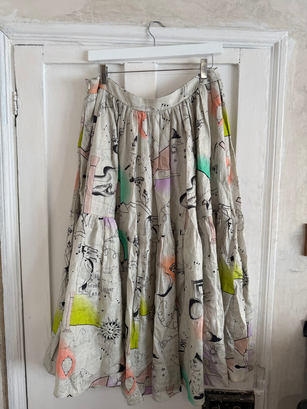 JUNE SAMPLE SALE linen egypt print medium