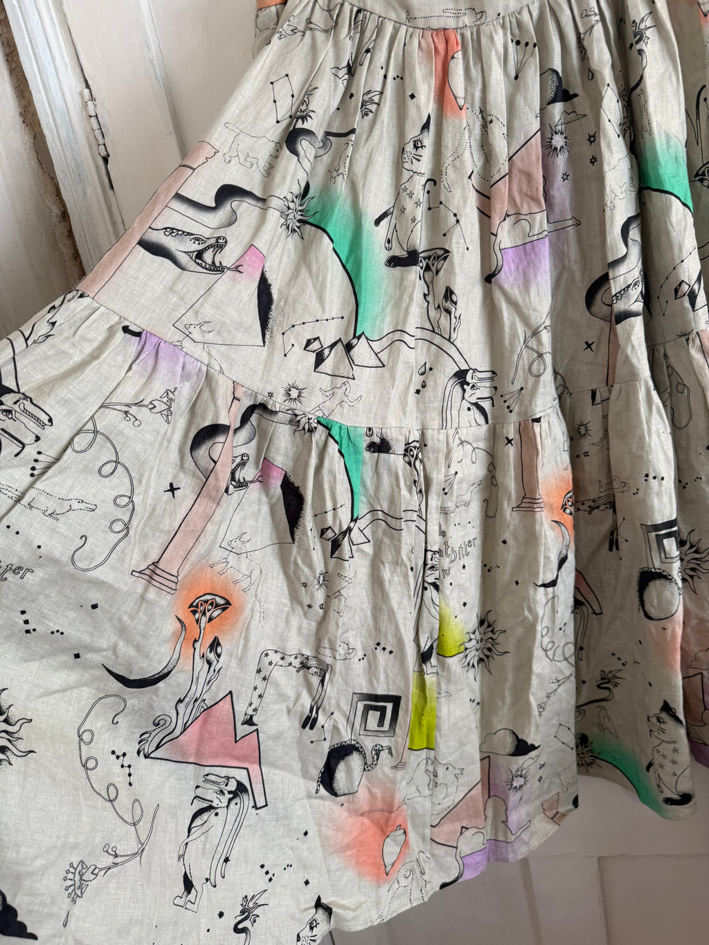 JUNE SAMPLE SALE linen egypt print medium