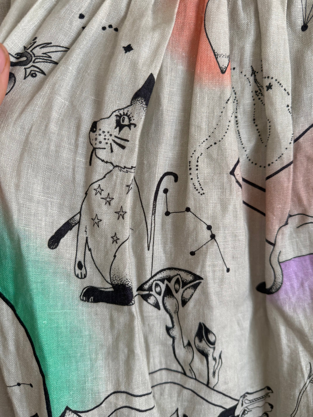 JUNE SAMPLE SALE linen egypt print medium