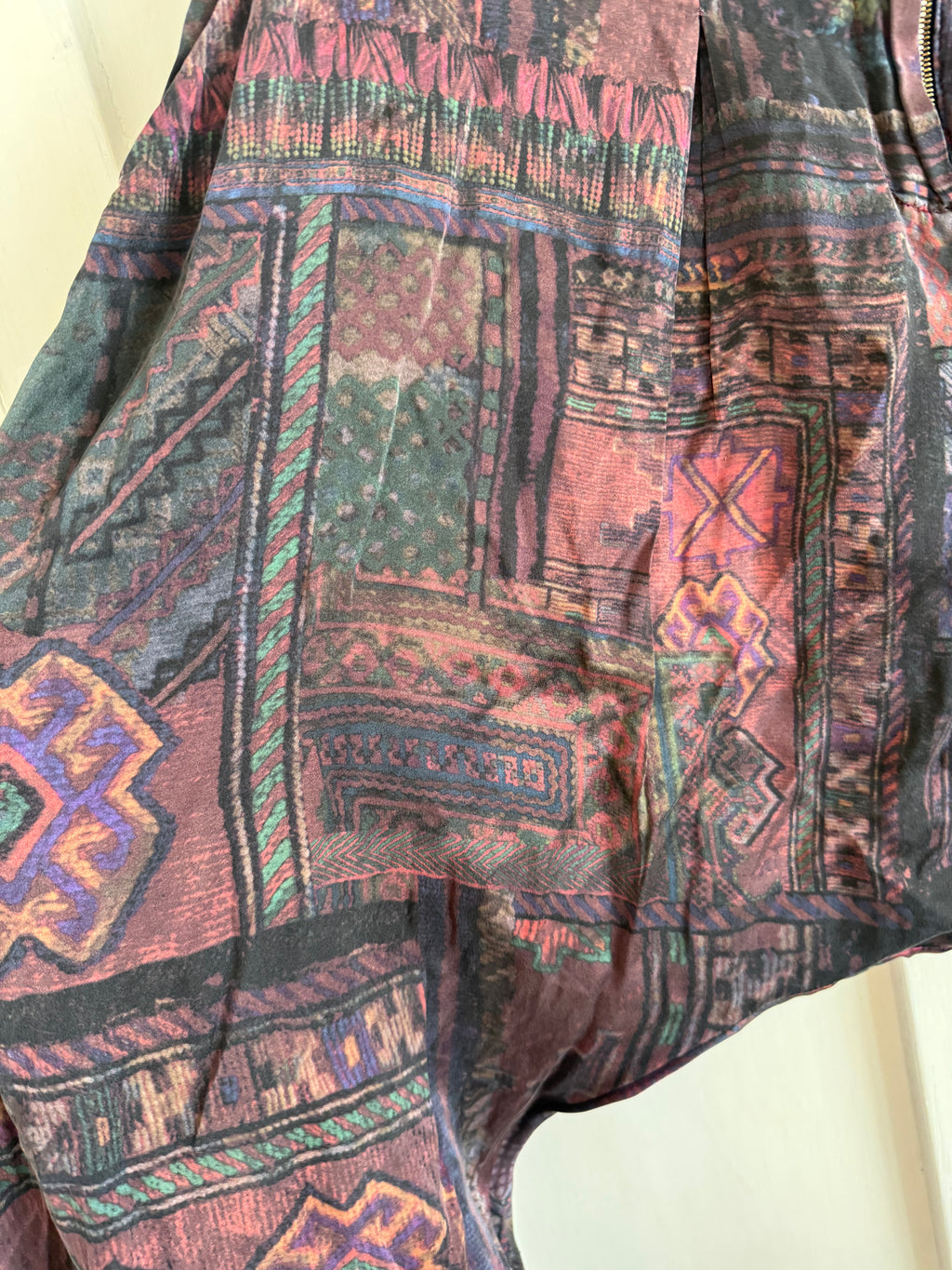 JUNE SAMPLE SALE cotton silk brushed silk pants L
