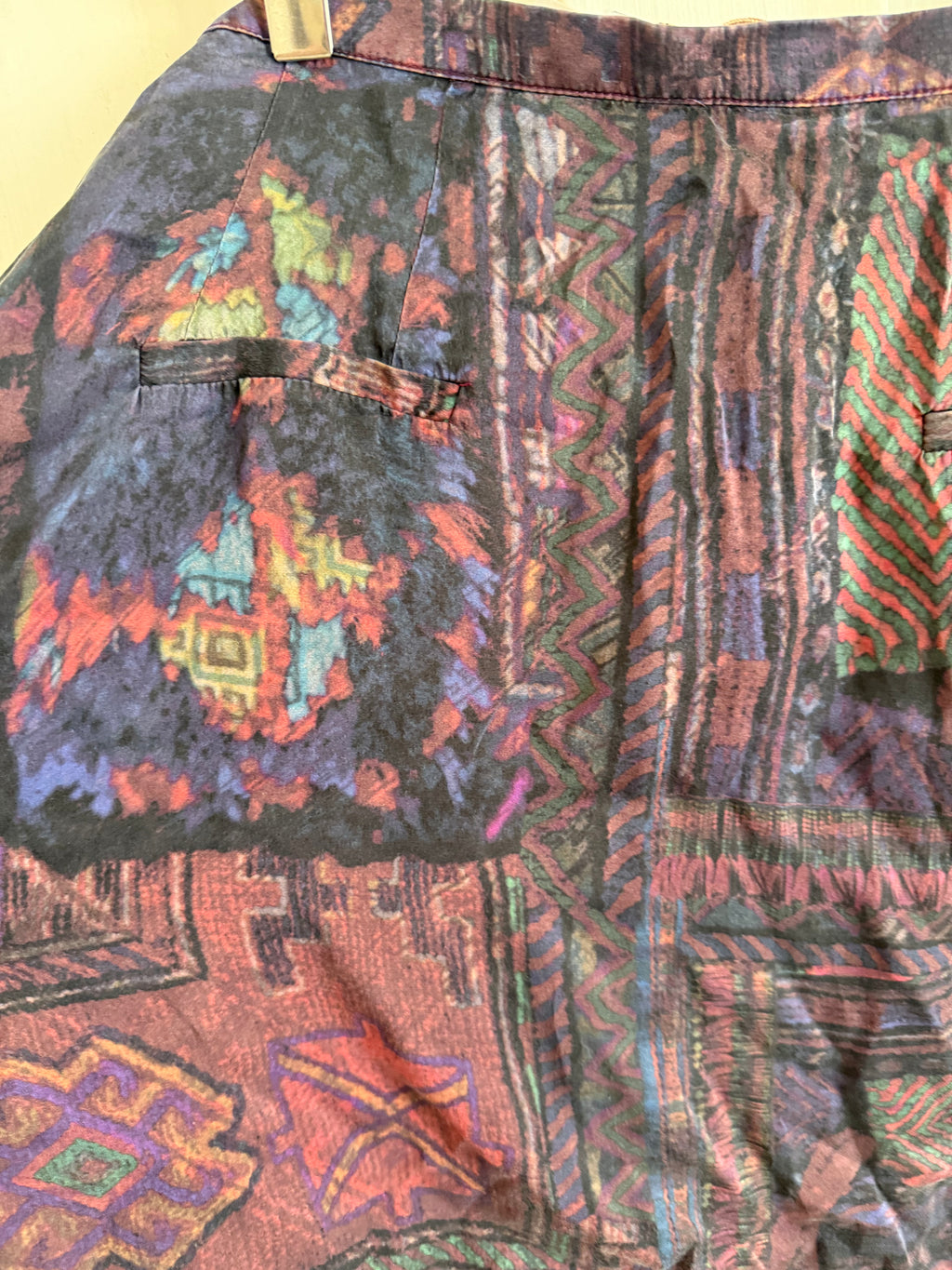 JUNE SAMPLE SALE cotton silk brushed silk pants L
