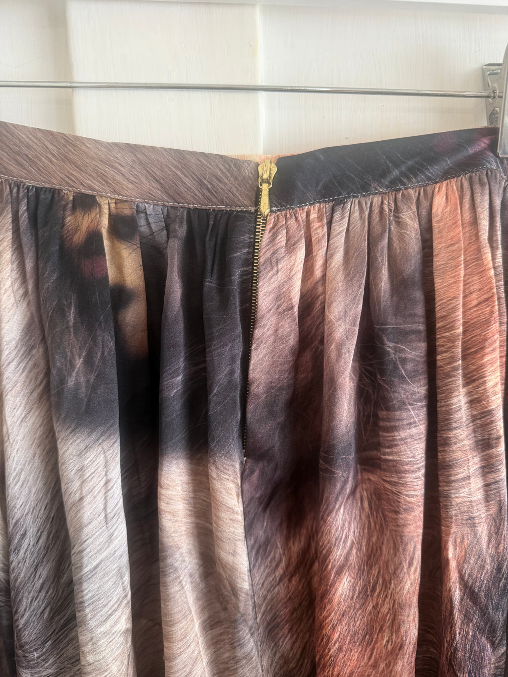 JUNE SAMPLE SALE silk reindeer skirt M
