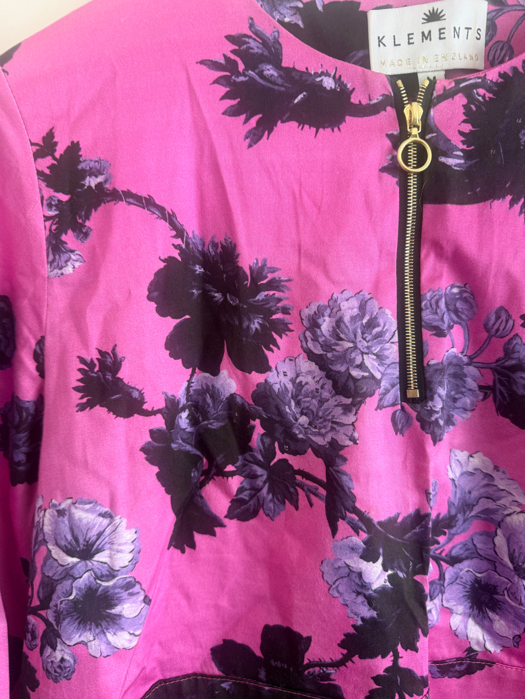 JUNE SAMPLE SALE cotton gothic floral top m
