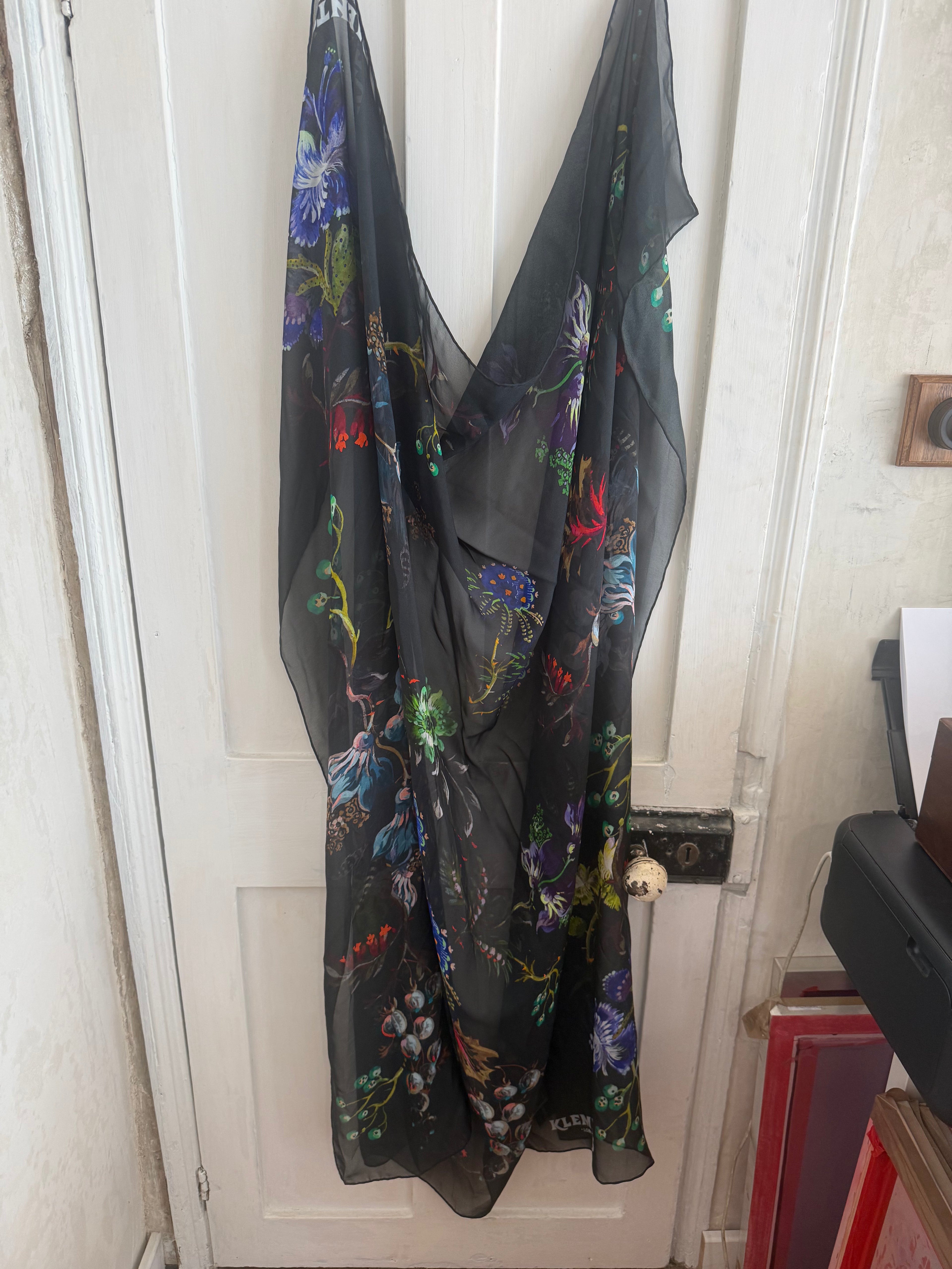 JUNE SAMPLE SALE witch flower silk chiffon
