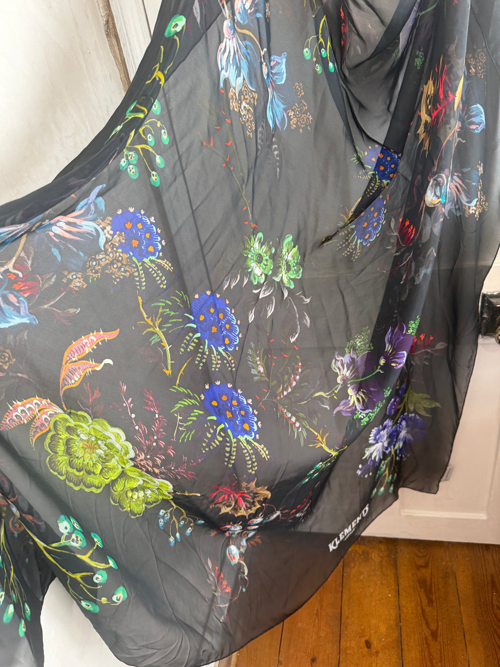 JUNE SAMPLE SALE witch flower silk chiffon