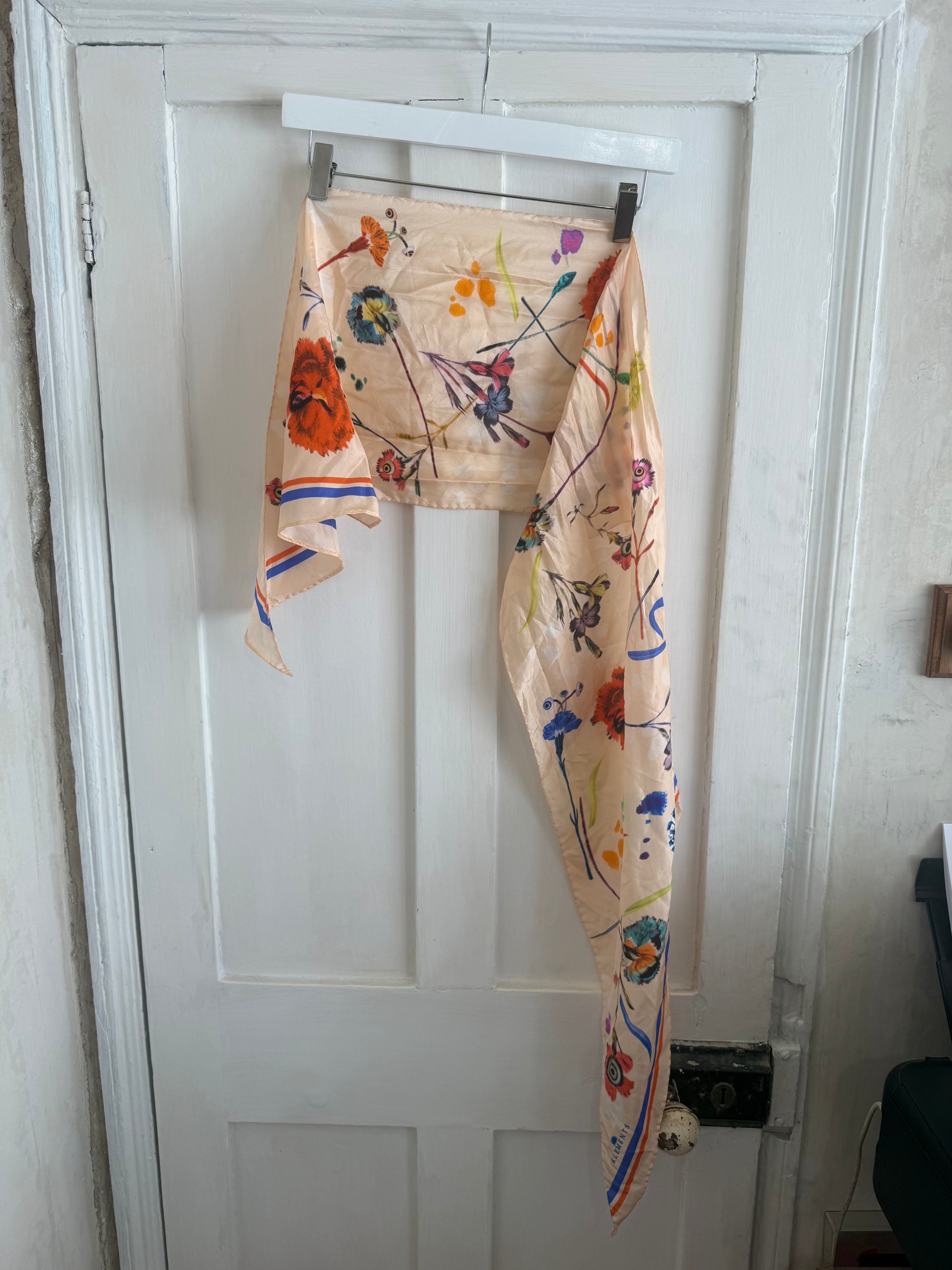 JUNE SAMPLE SALE floral skinny scarf