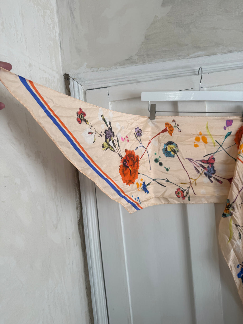 JUNE SAMPLE SALE floral skinny scarf