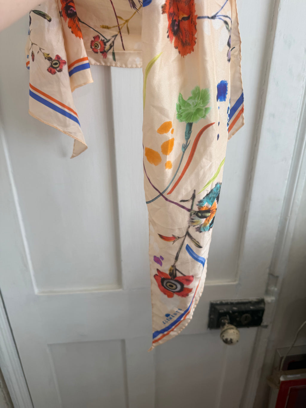 JUNE SAMPLE SALE floral skinny scarf