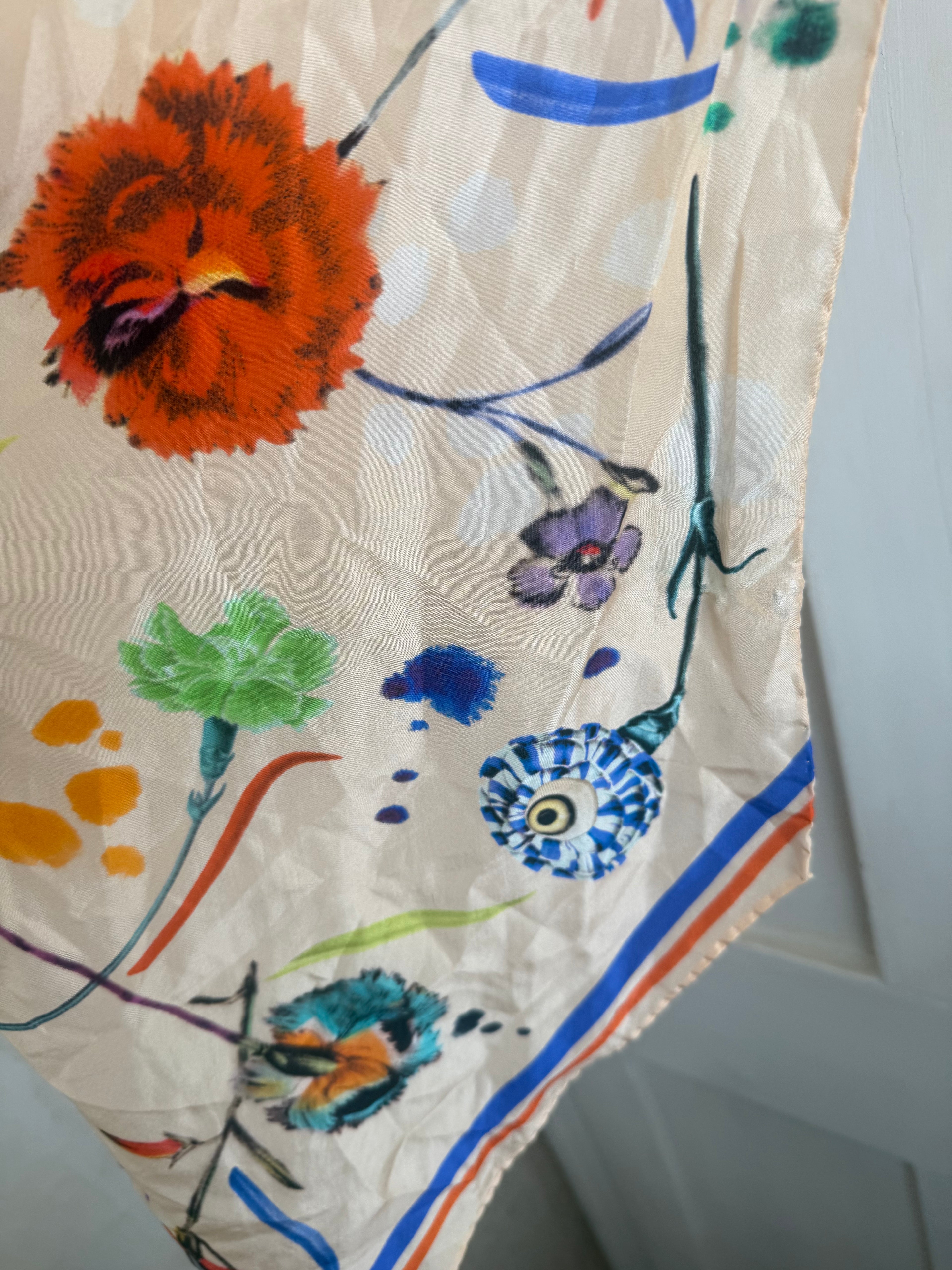 JUNE SAMPLE SALE floral skinny scarf