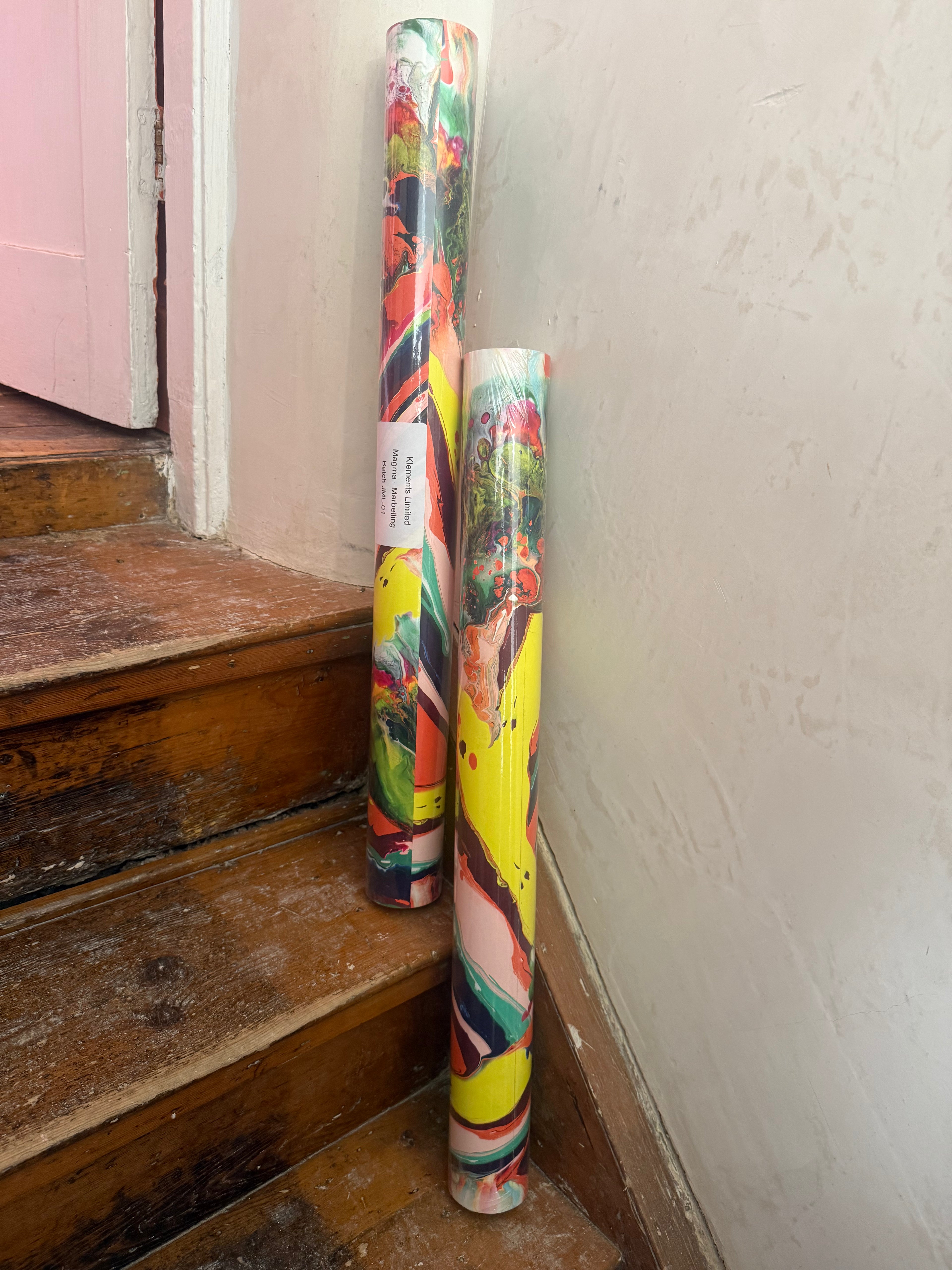 JUNE SAMPLE SALE wall paper Magma (two rolls available)