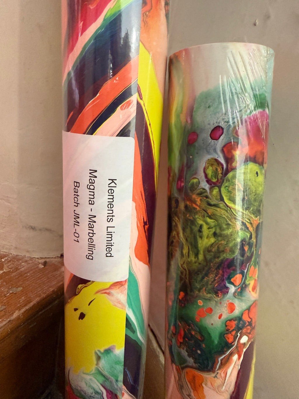 JUNE SAMPLE SALE wall paper Magma (two rolls available)