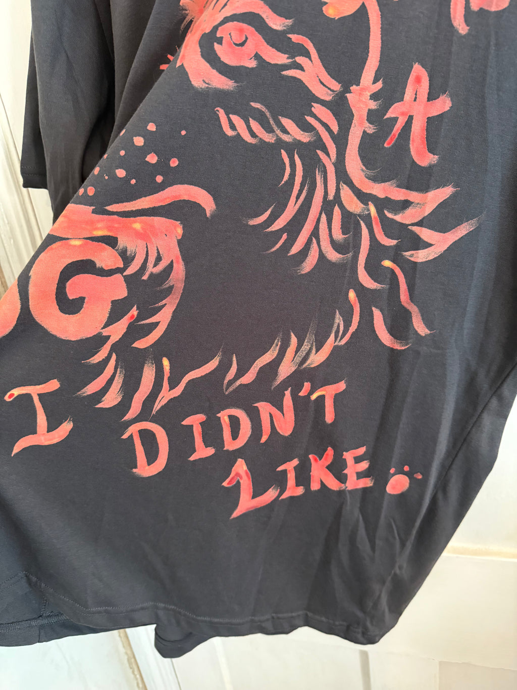 JUNE SAMPLE SALE 'NEVER MET A DOG I DIDN'T LIKE'  T SHIRT L
