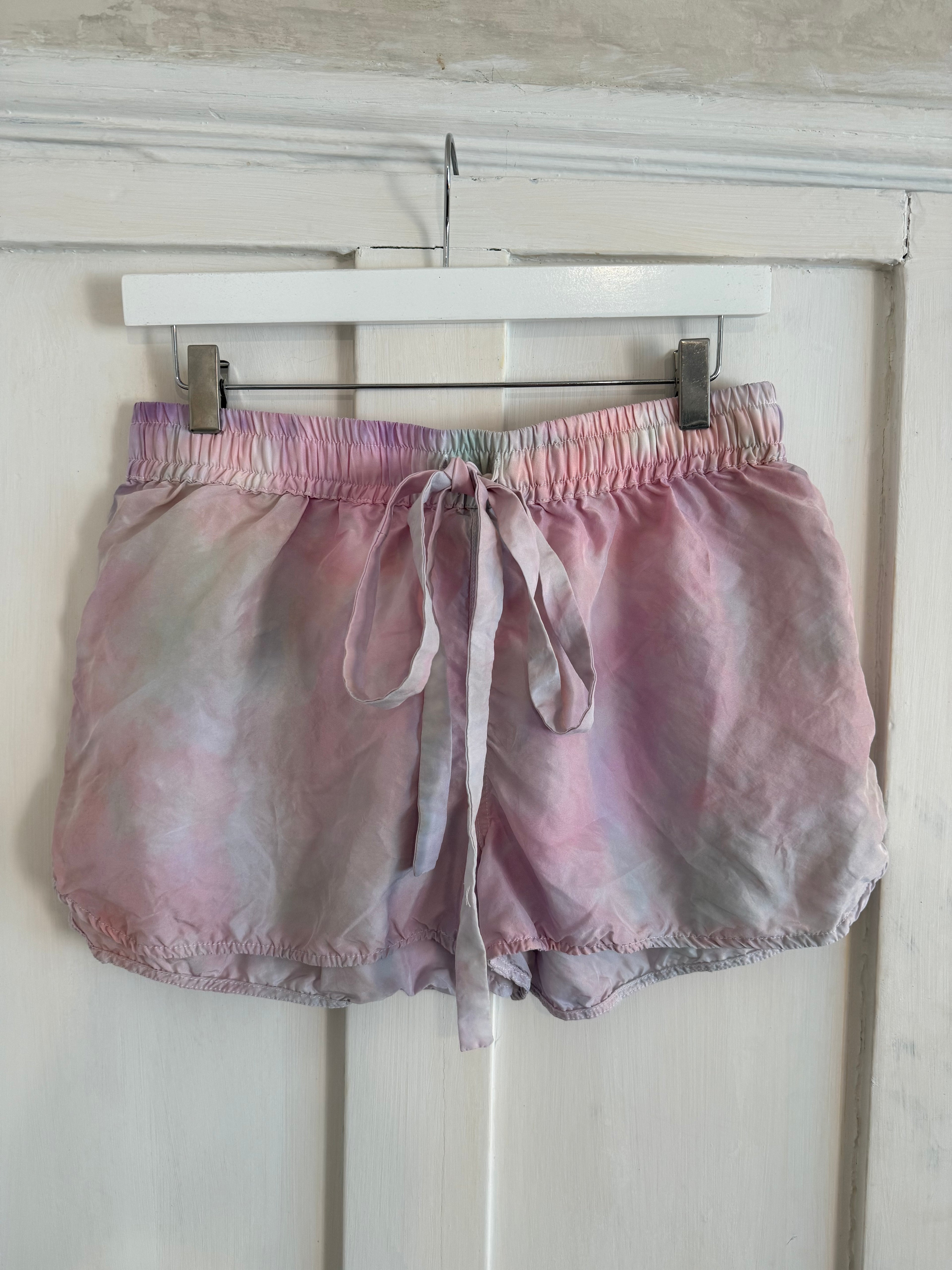 JUNE SAMPLE SALE hand dyed silk shorts XL & L