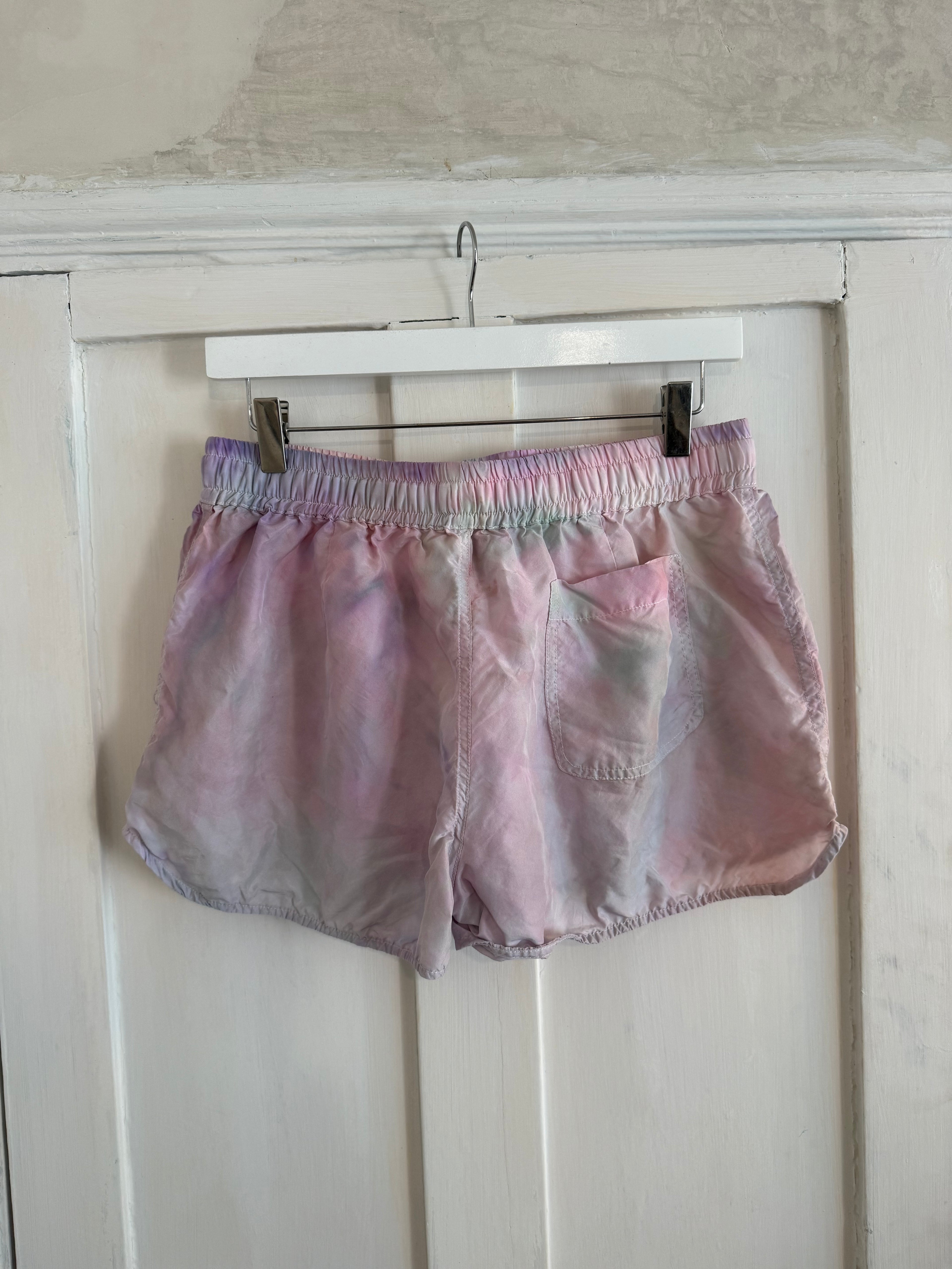 JUNE SAMPLE SALE hand dyed silk shorts XL & L