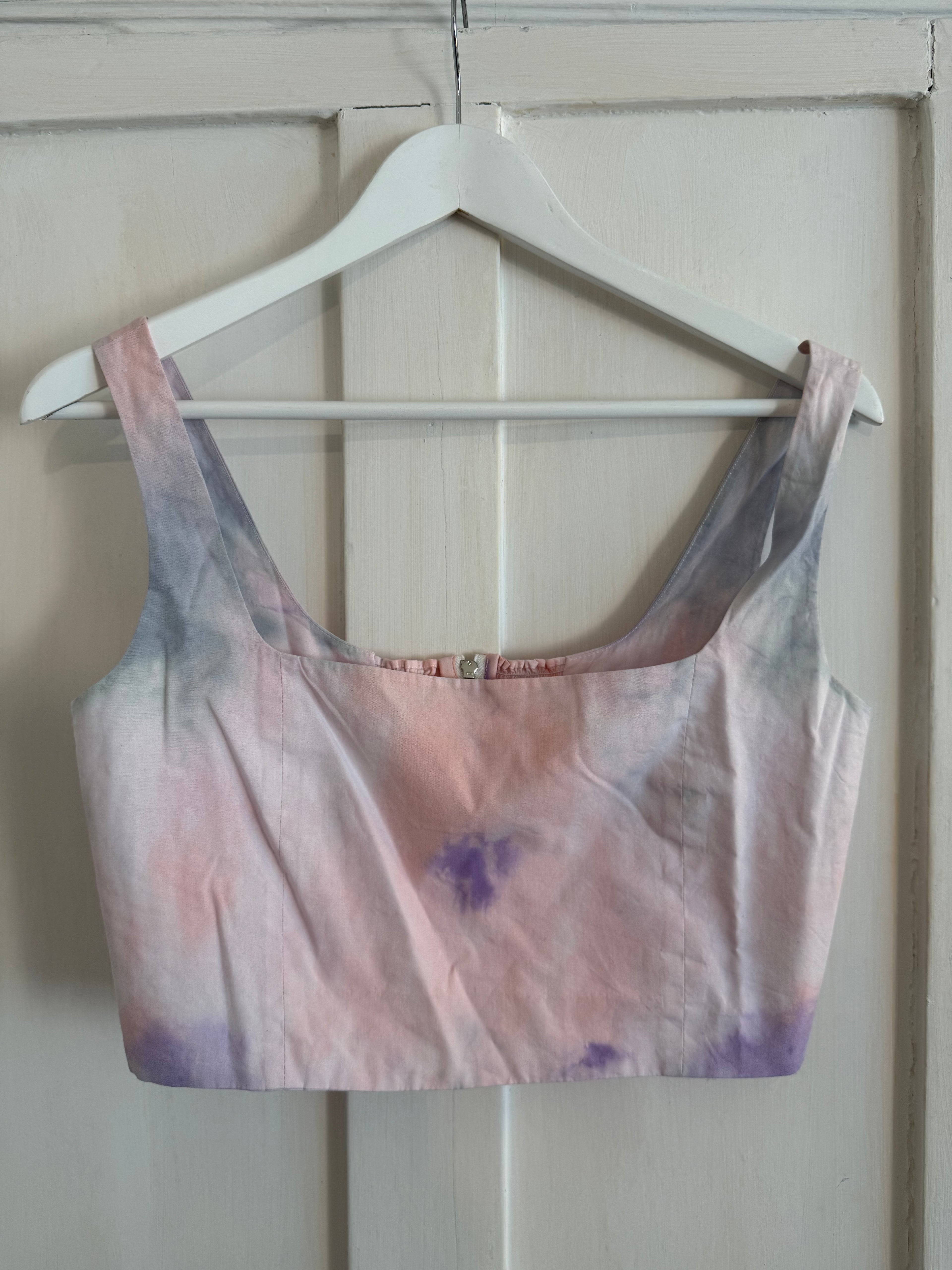 JUNE SAMPLE SALE hand dyed Cotton bodice M