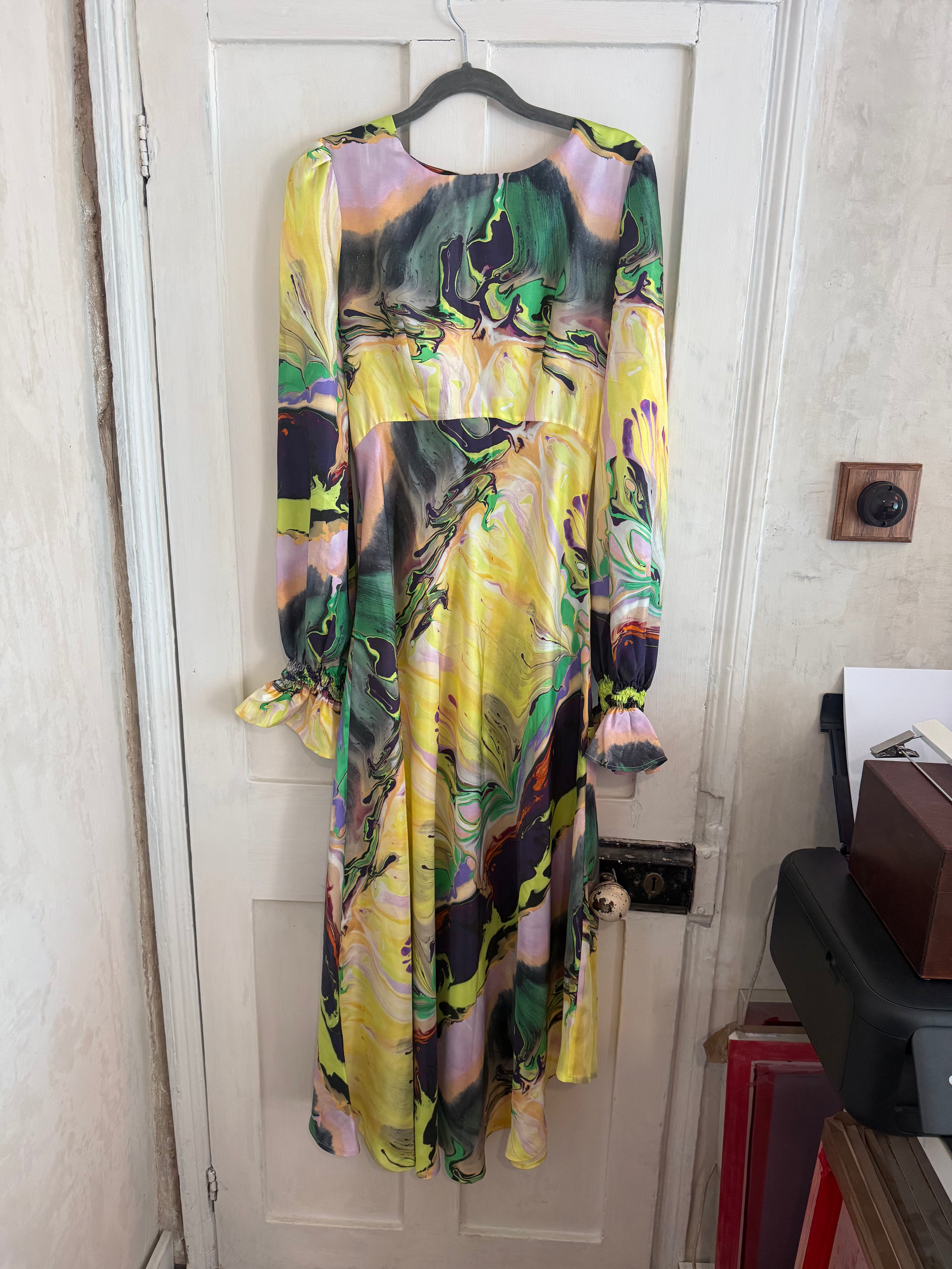 JUNE SAMPLE SALE peggy silk gothic floral XS + S