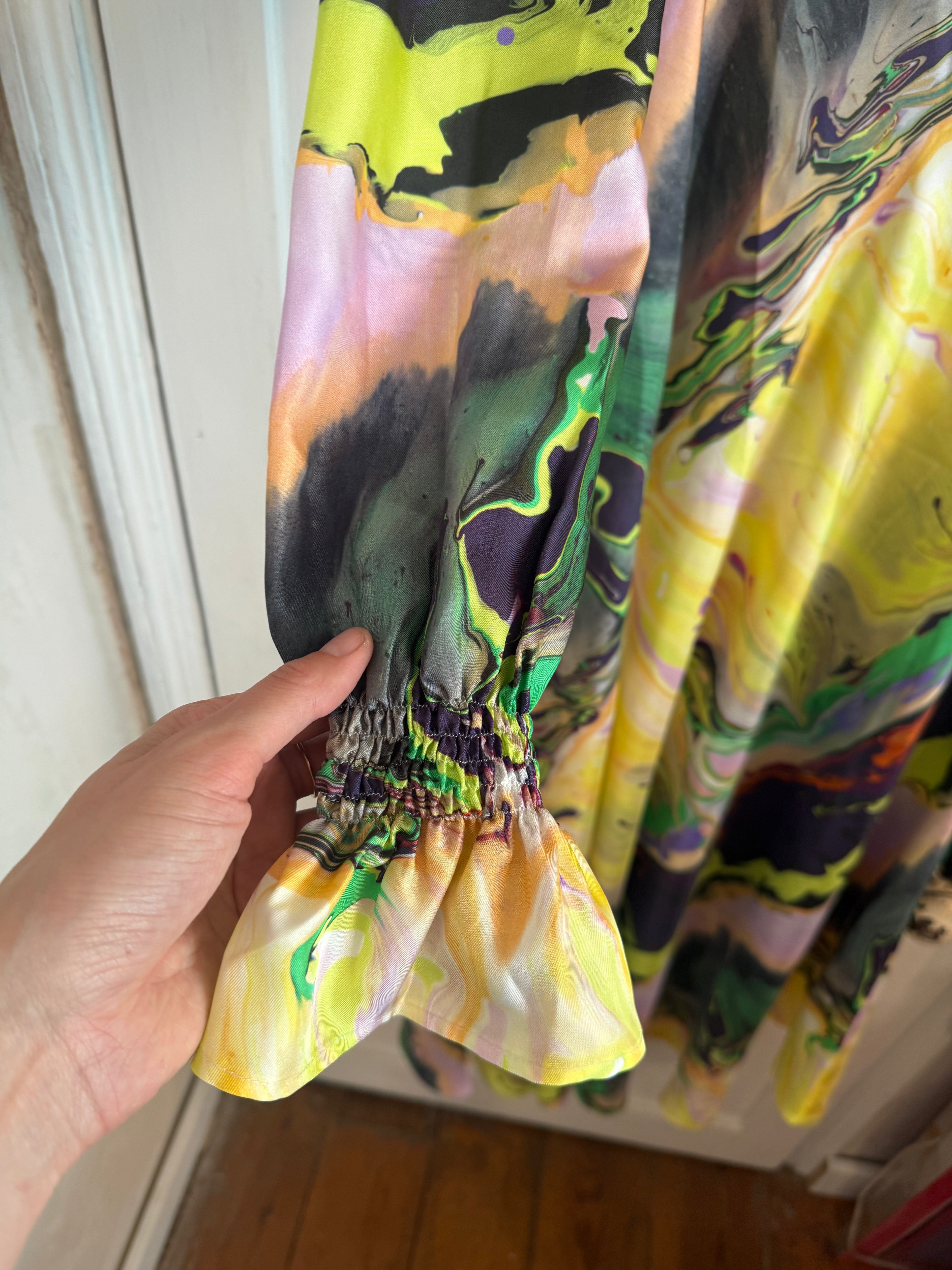 JUNE SAMPLE SALE peggy silk gothic floral XS + S