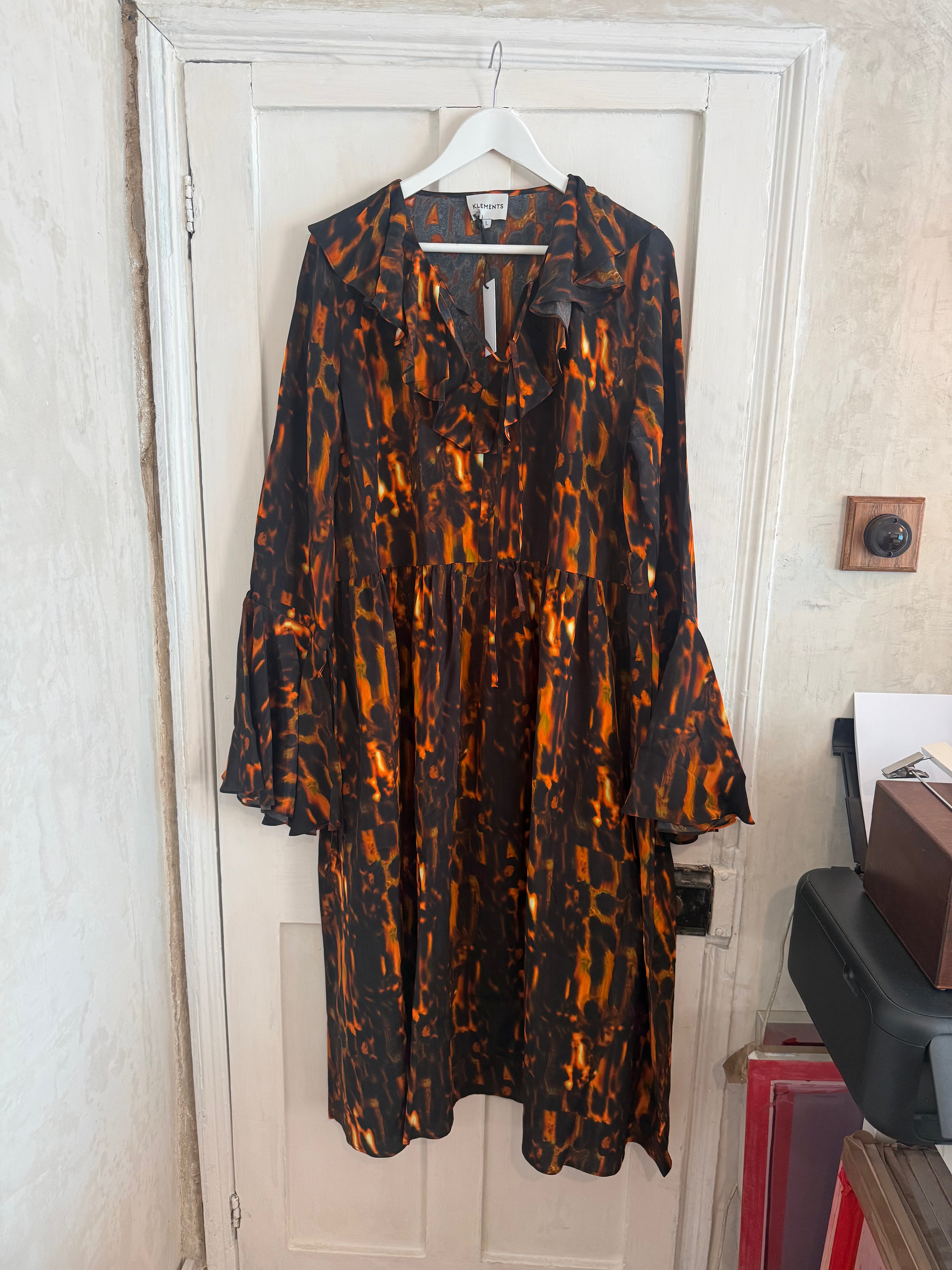 JUNE SAMPLE SALE morhav silk dress L