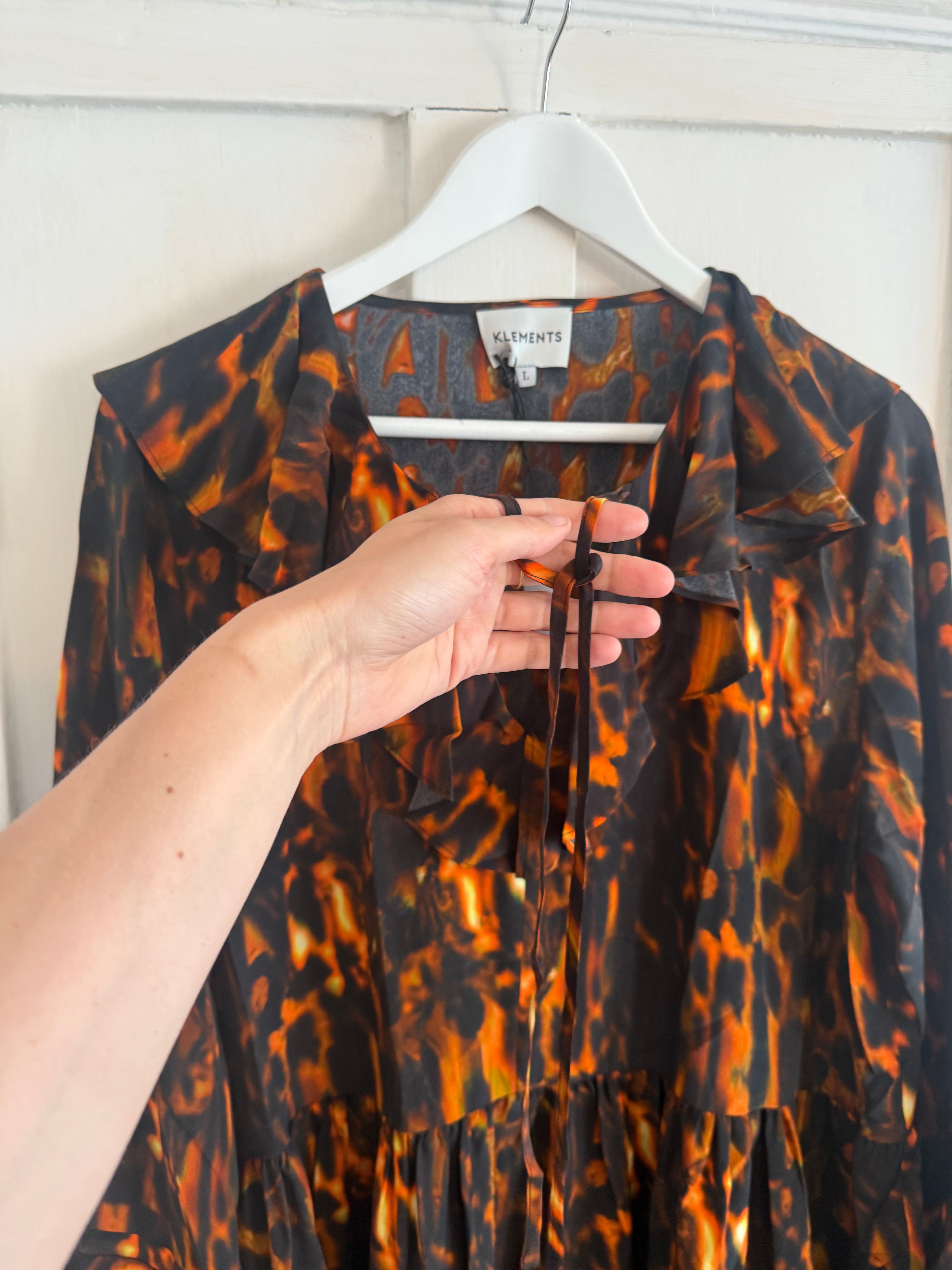 JUNE SAMPLE SALE morhav silk dress L