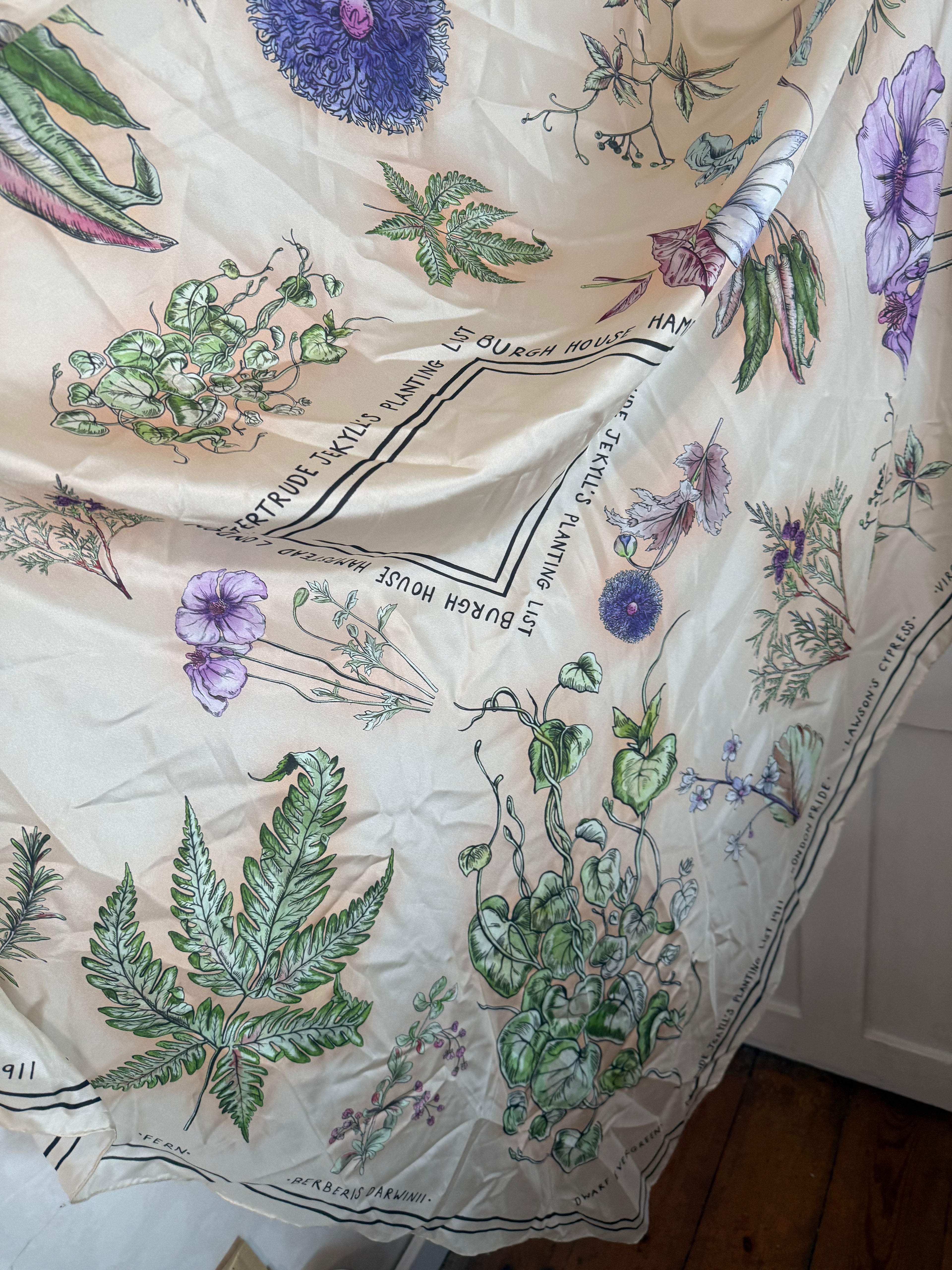 JUNE SAMPLE SALE gertrude jekyll print silk