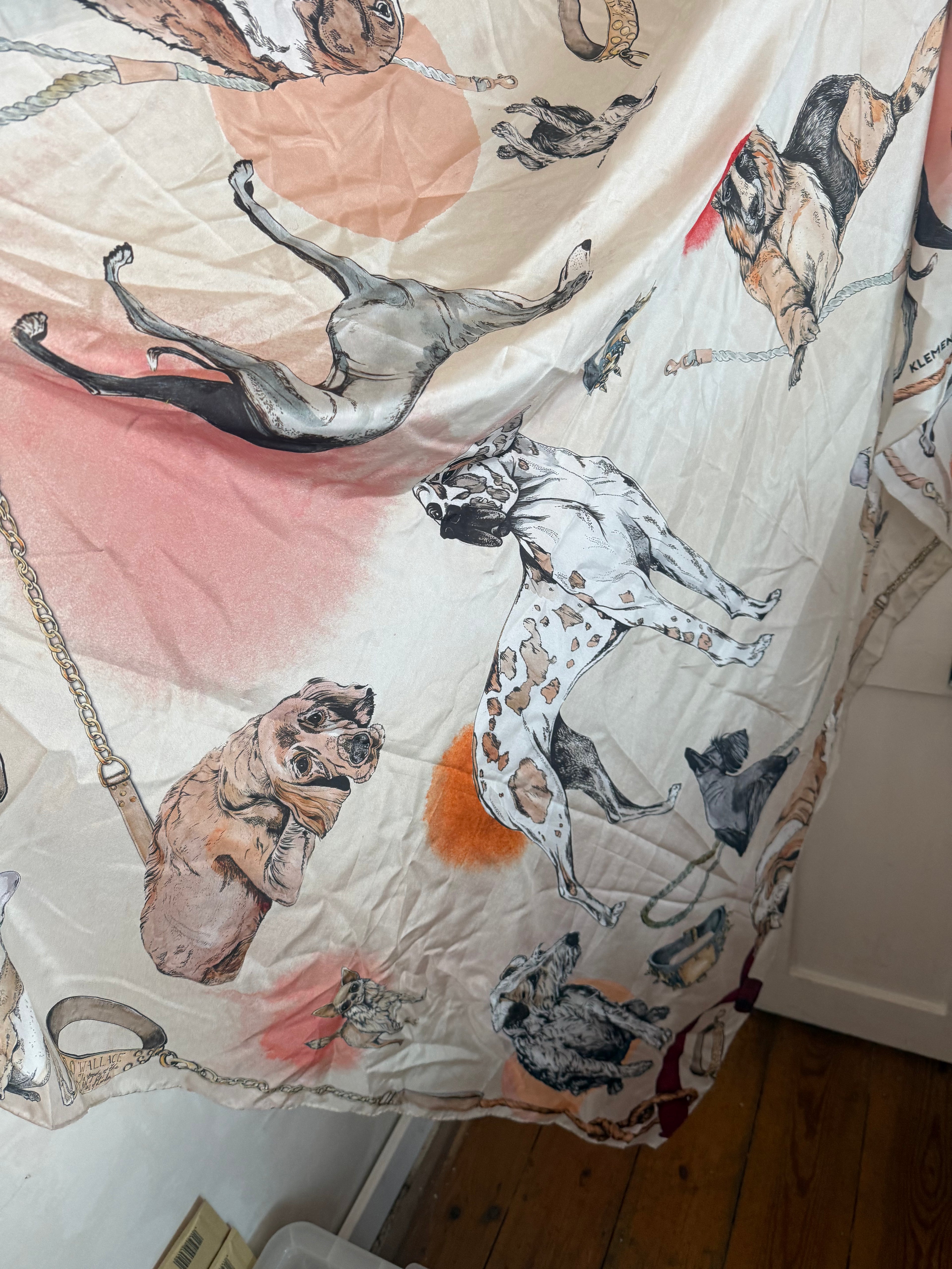 JUNE SAMPLE SALE good boy print silk