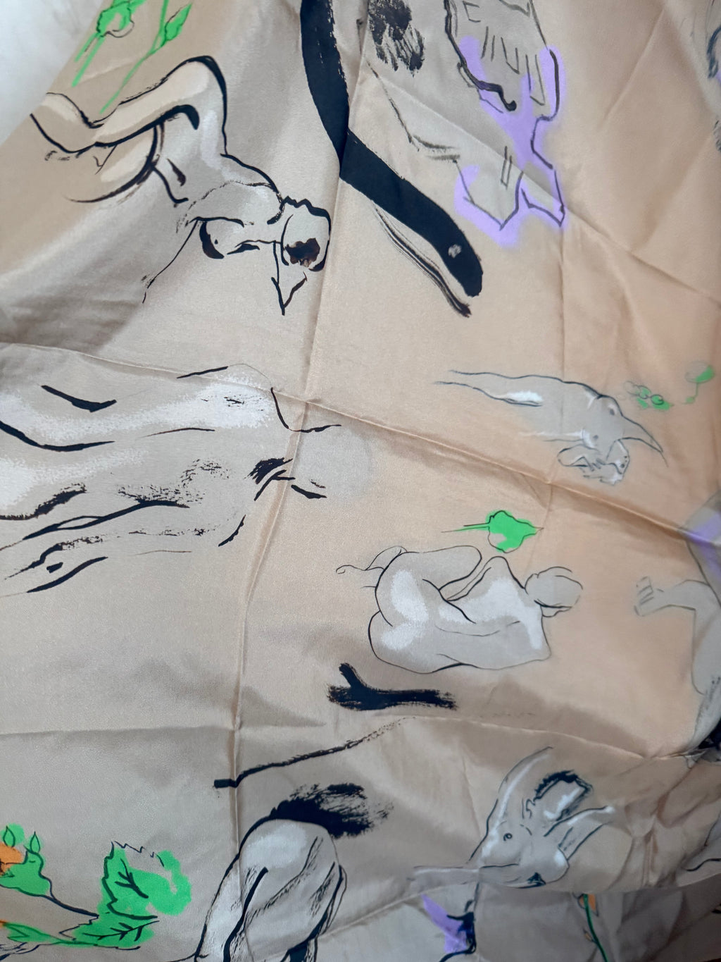 JUNE SAMPLE SALE Life drawer print / silk