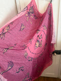JUNE SAMPLE SALE Pink monsters silk