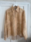 JUNE SAMPLE SALE SILK CHIFFON BLOUSE S