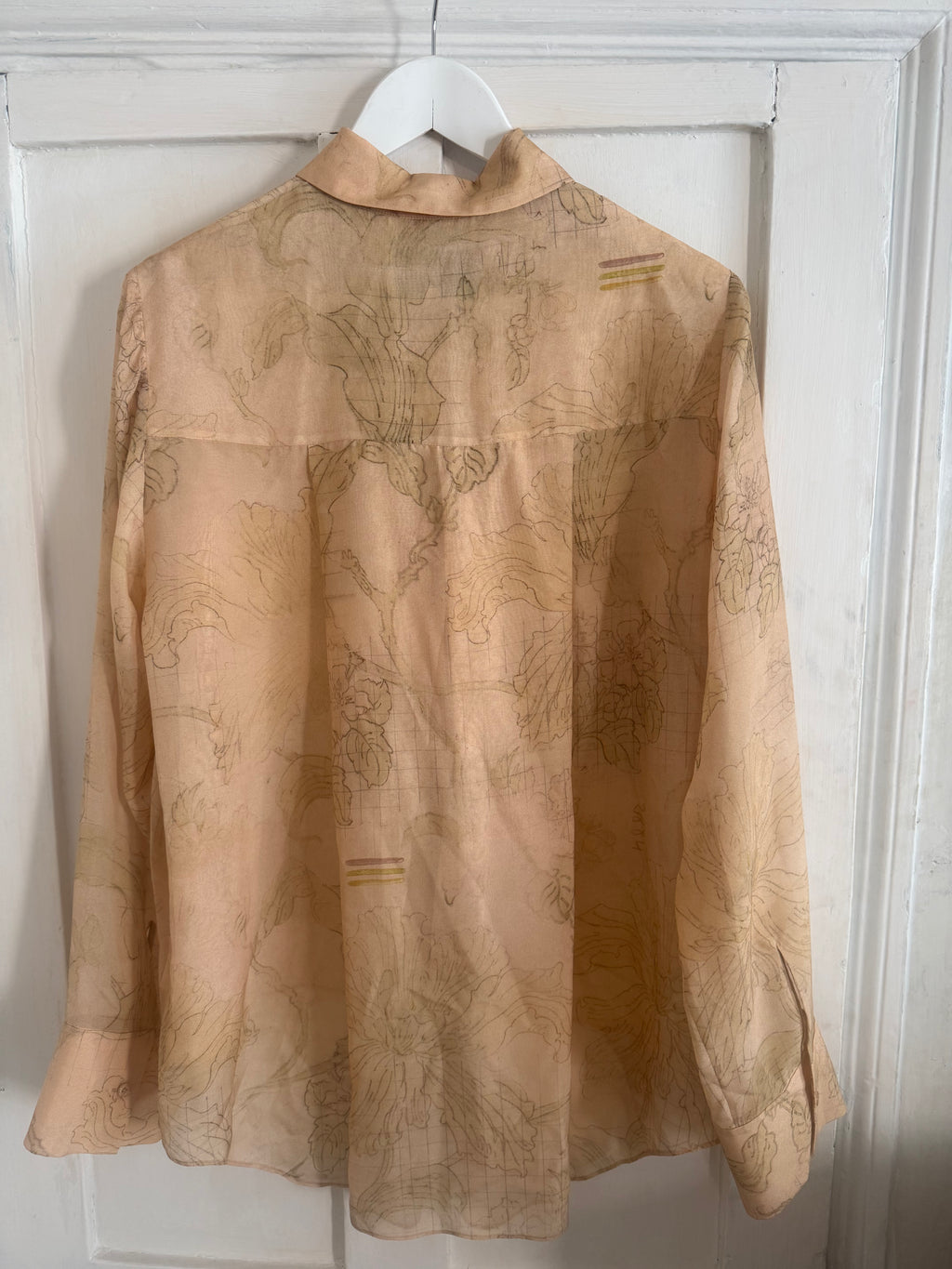 JUNE SAMPLE SALE SILK CHIFFON BLOUSE S