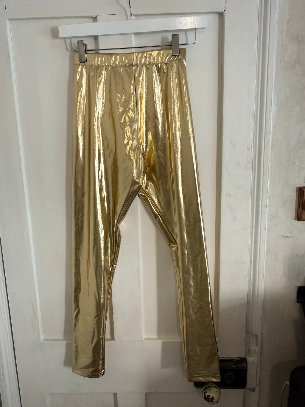 JUNE SAMPLE SALE gold leggings XS