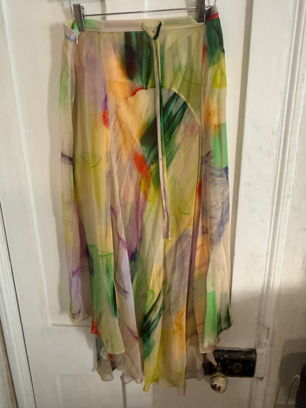 JUNE SAMPLE SALE silk georgette skirt S