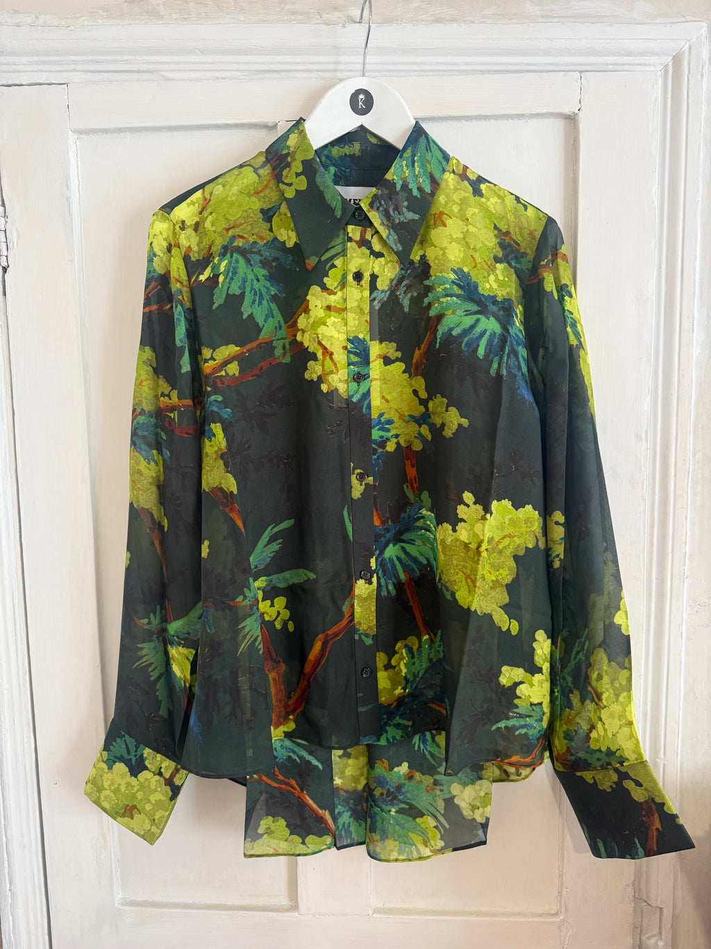 JUNE SAMPLE SALE - Silk shirt sample M  & s