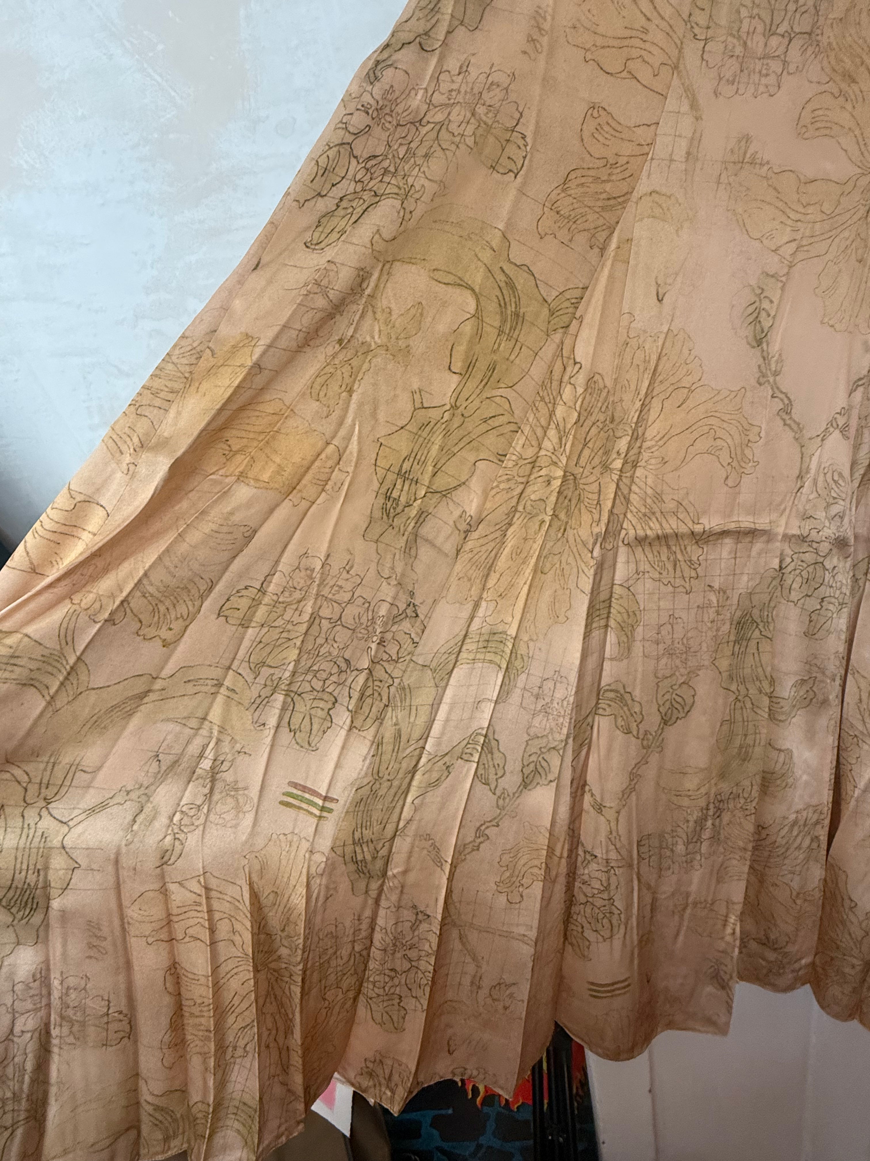 JUNE SAMPLE SALE - Silk skirt sample L & S