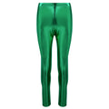 Margate Leggings in Metallic Green
