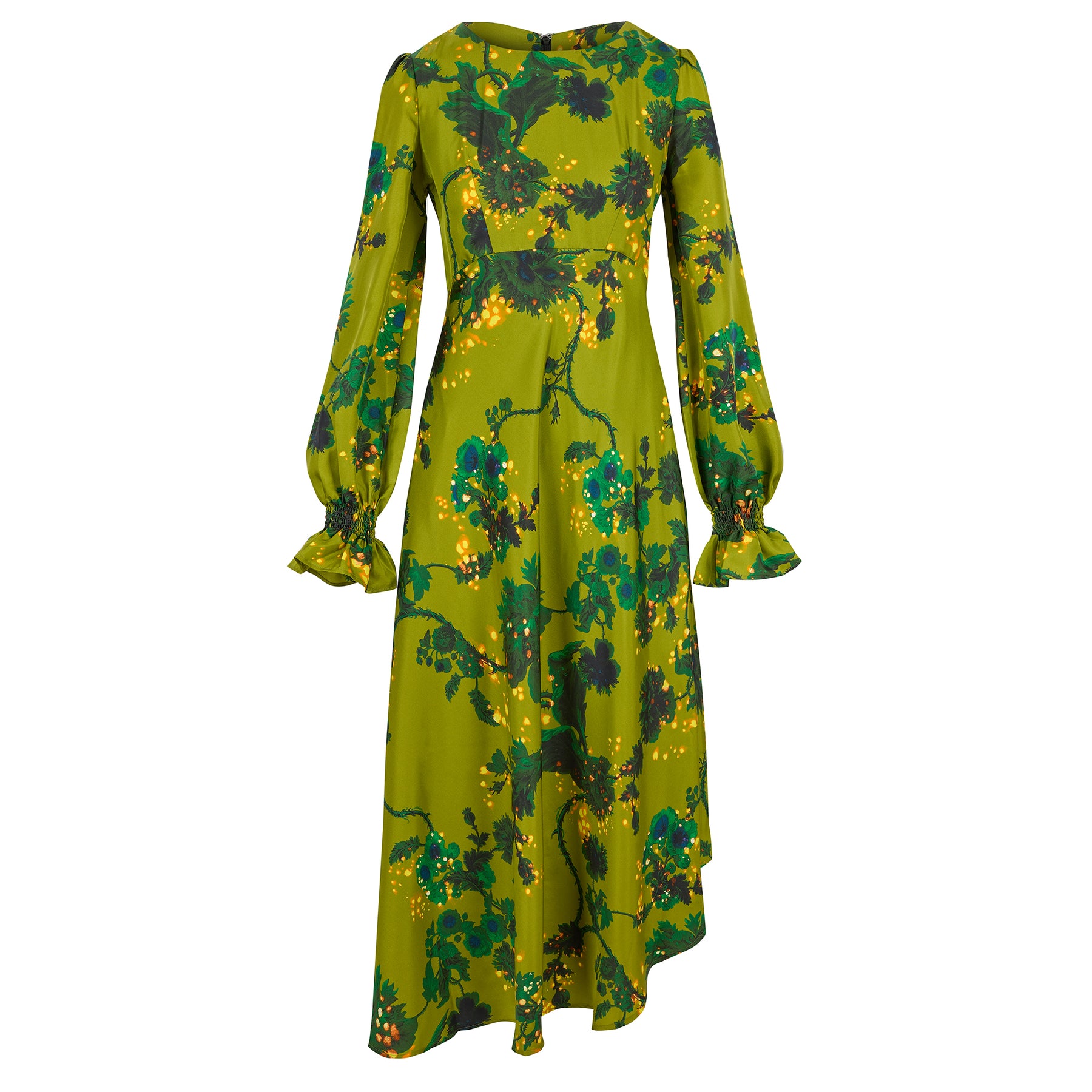 Morhav silk dress in Tortoise shell print