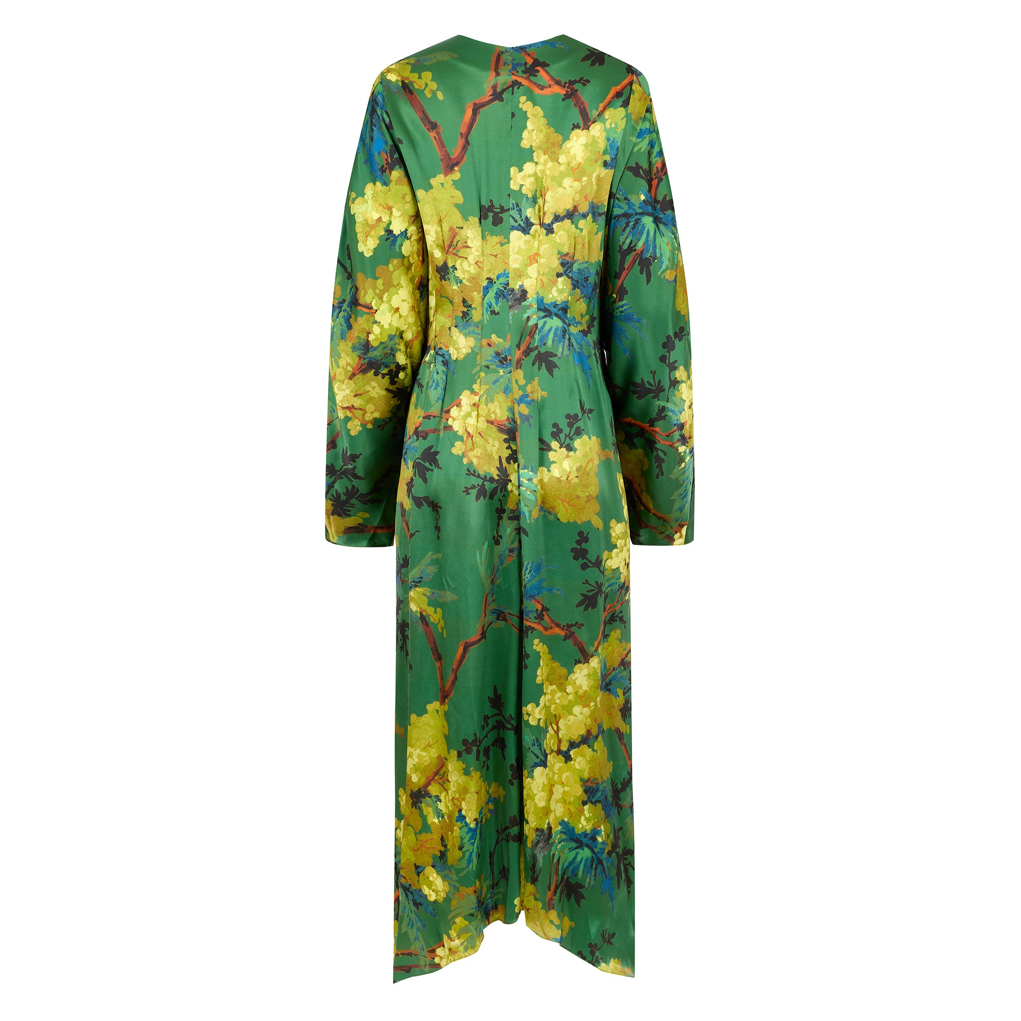 Virginia Dress in illuminated Acacia print
