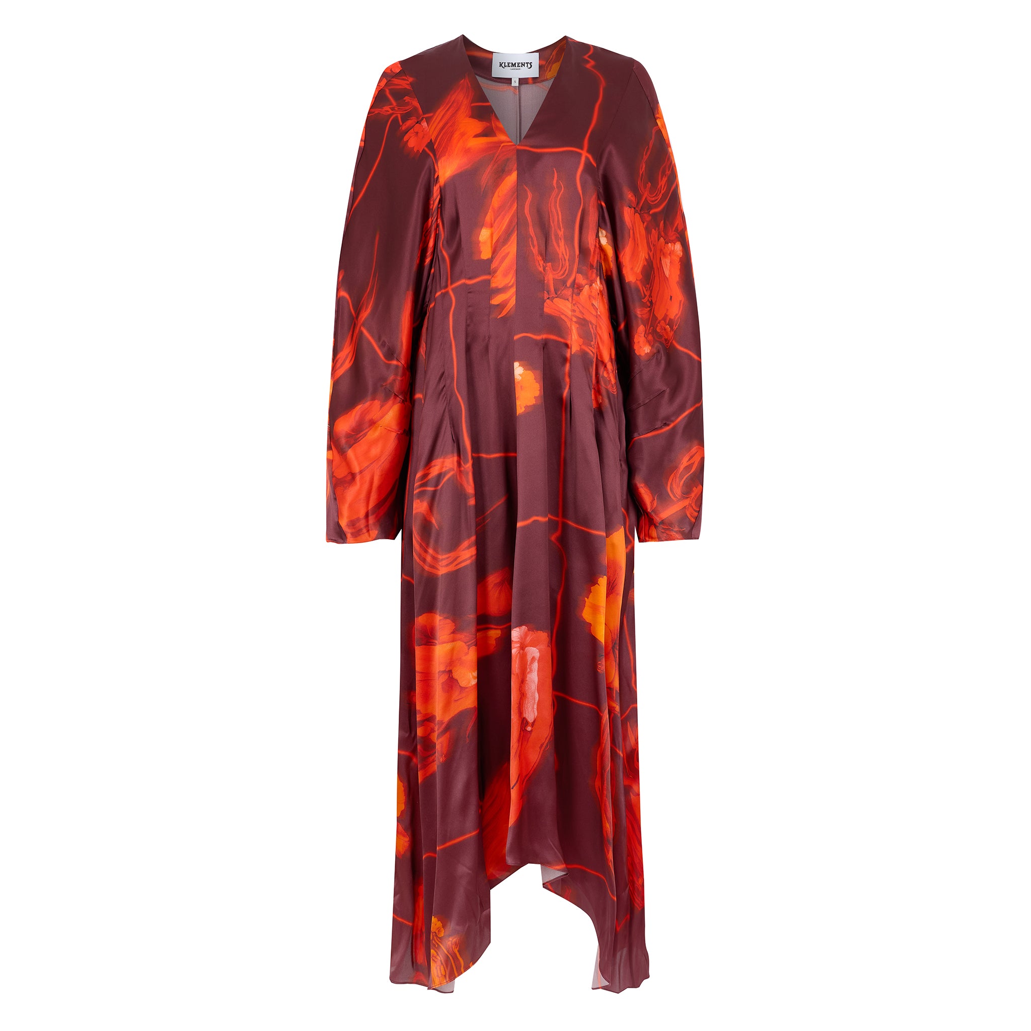 Virginia Dress in Mercury bouquet print