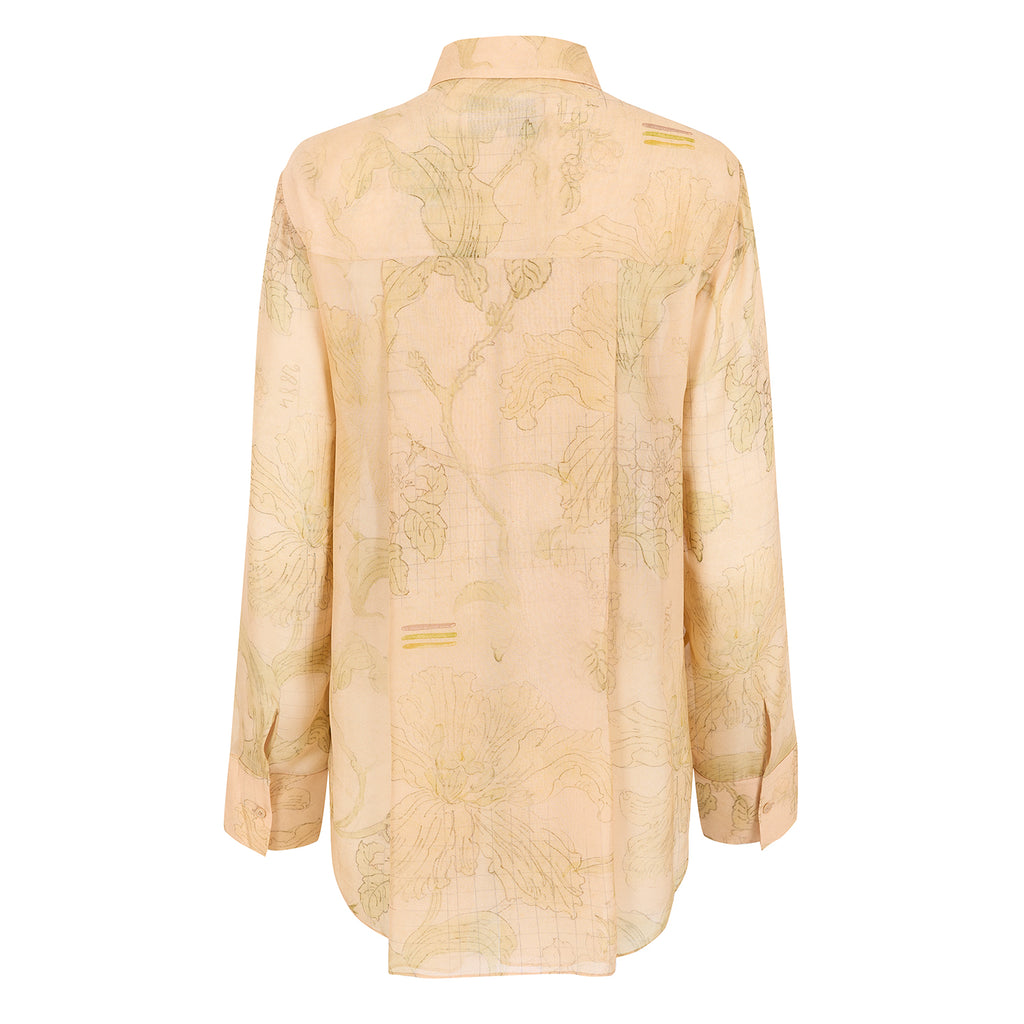 Heath Shirt in 200 year old Lilly Print