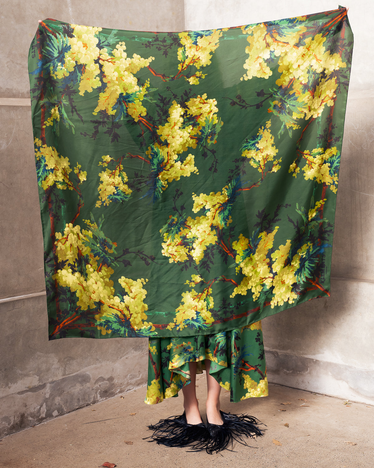 Illuminated Acacia giant scarf