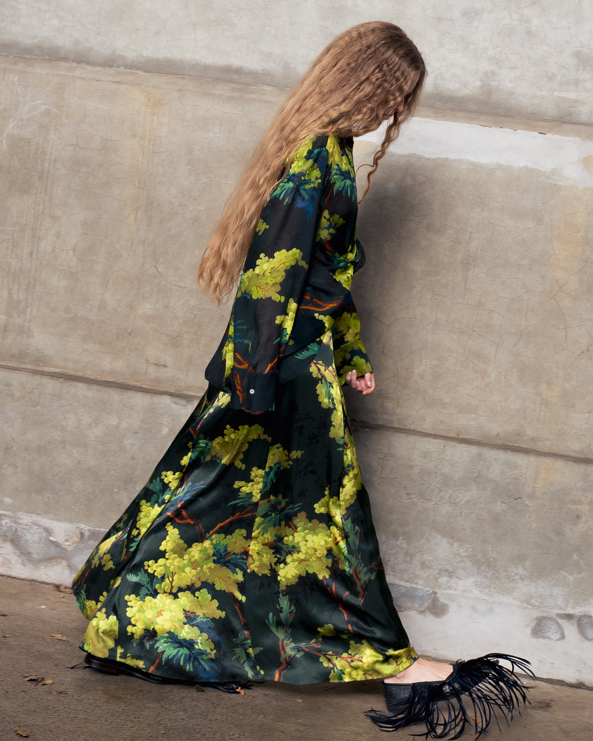 Heath Shirt in illuminated Acacia print  *Pre Order*