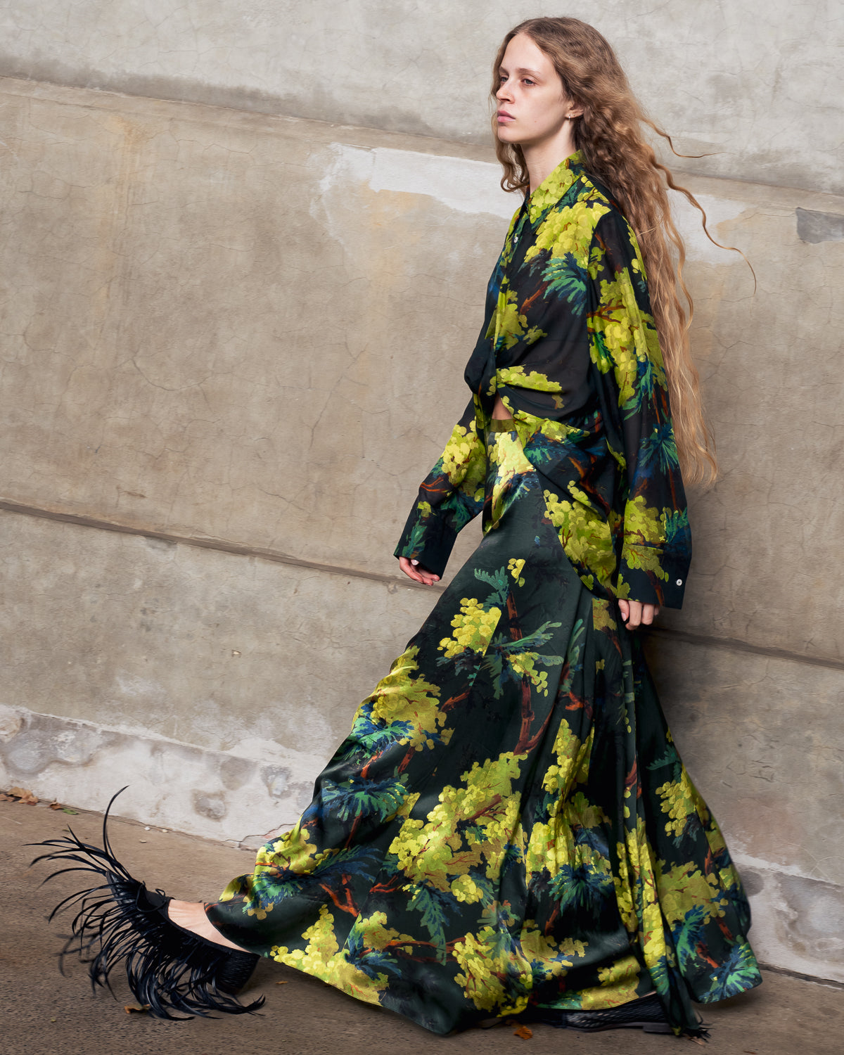 Heath Skirt in illuminated Acacia print  *Pre Order*