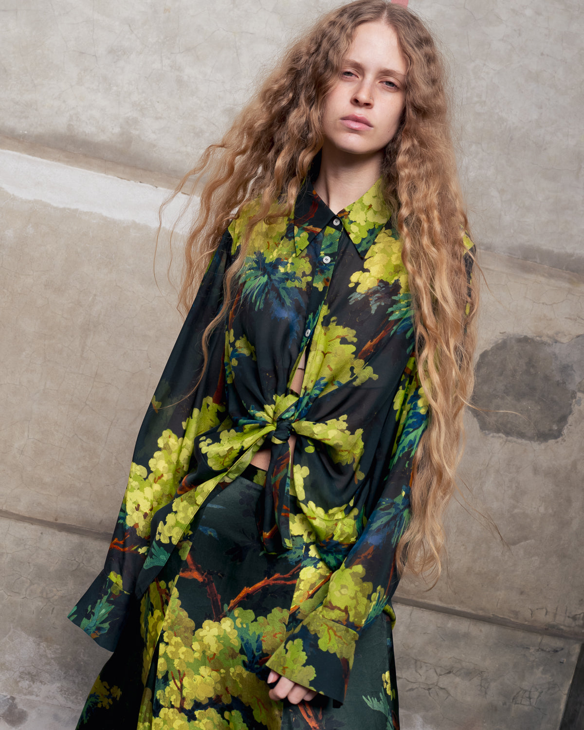 Heath Shirt in illuminated Acacia print  *Pre Order*