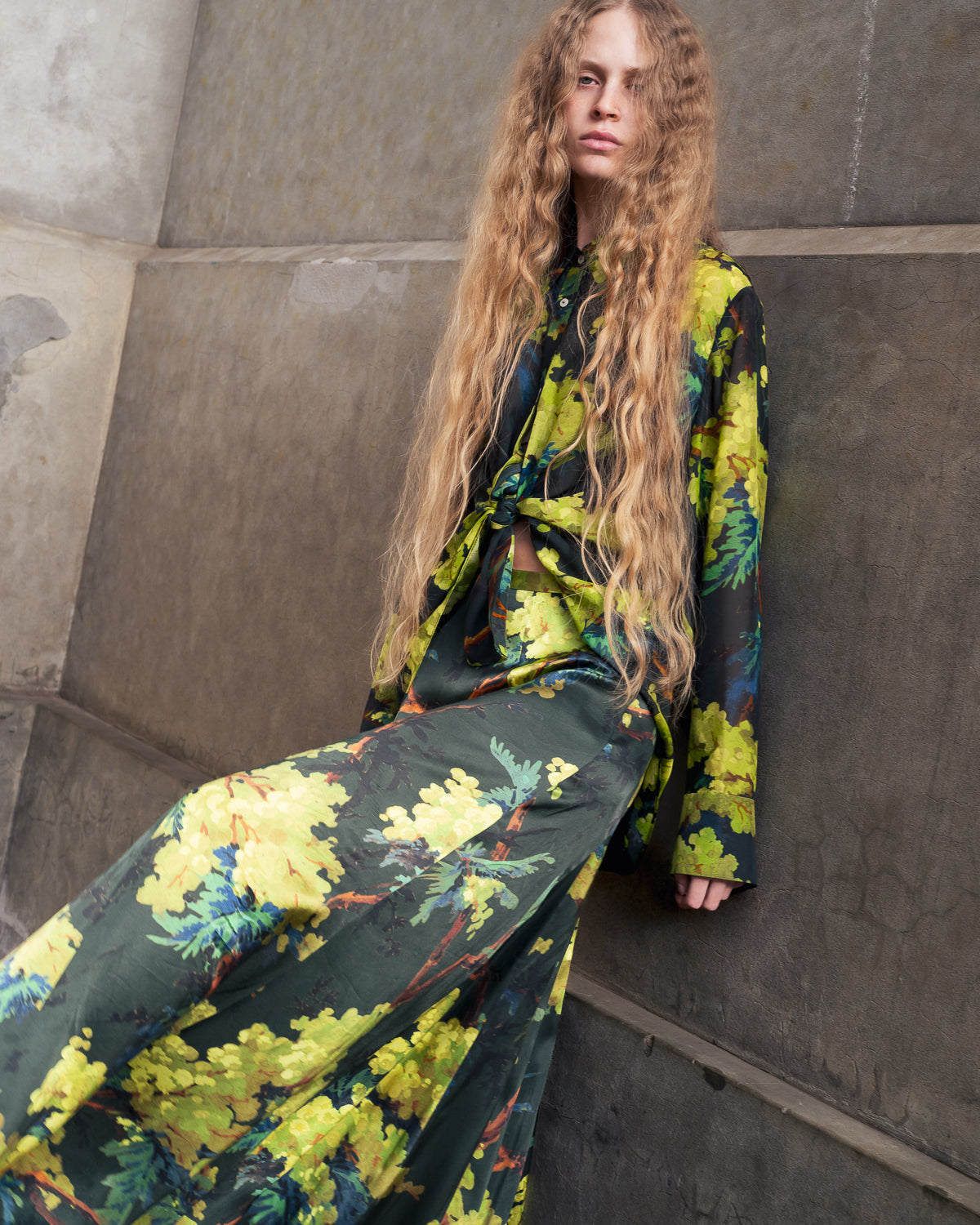 Heath Shirt in illuminated Acacia print  *Pre Order*