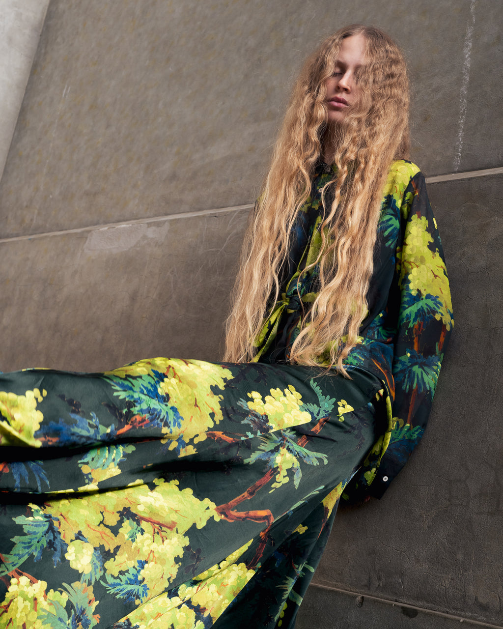 Heath Skirt in illuminated Acacia print  *Pre Order*