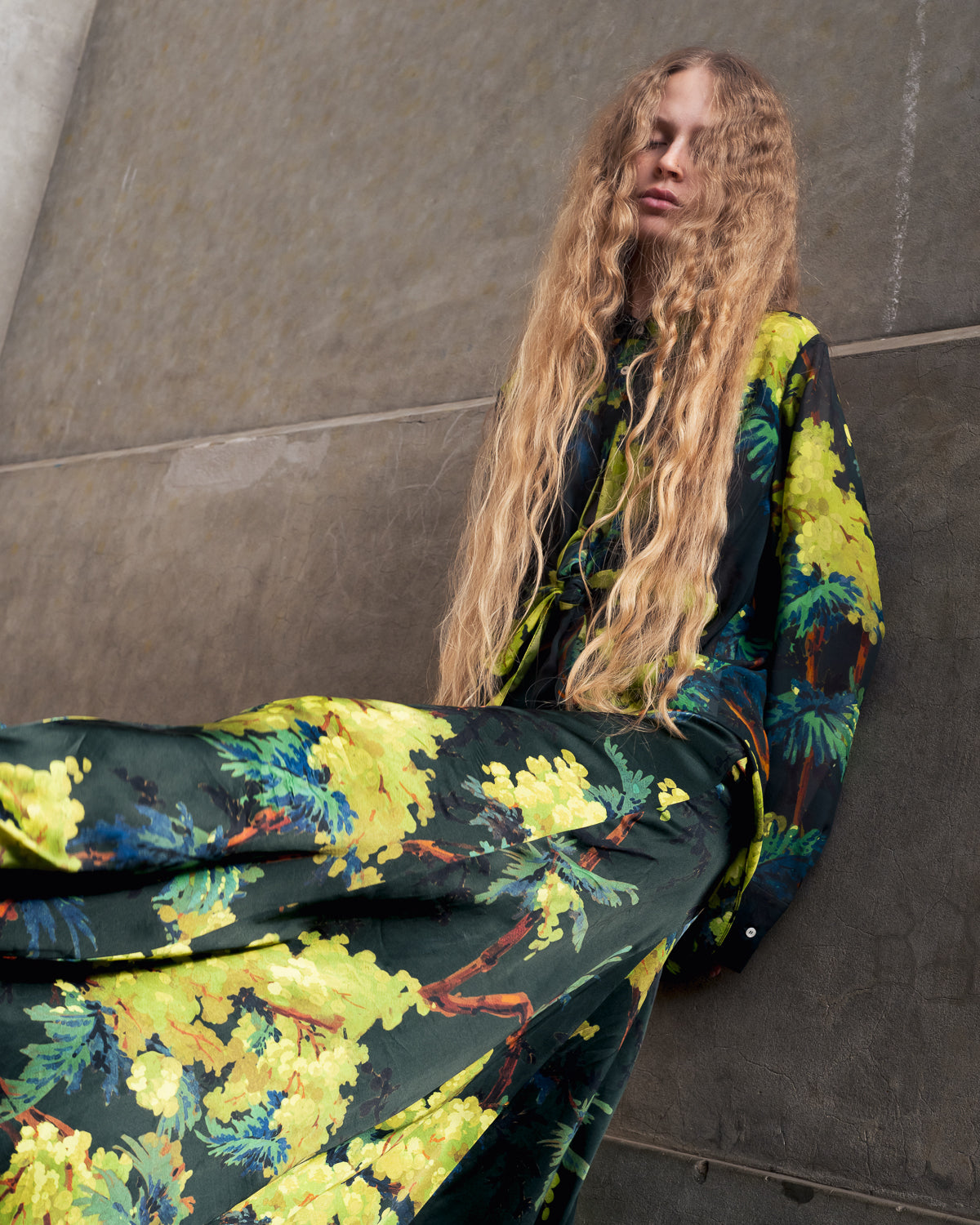 Heath Skirt in illuminated Acacia print  *Pre Order*