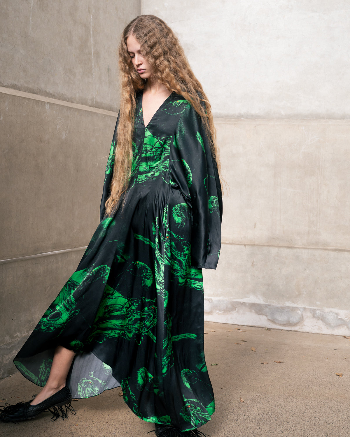 Virginia Dress in Alien print