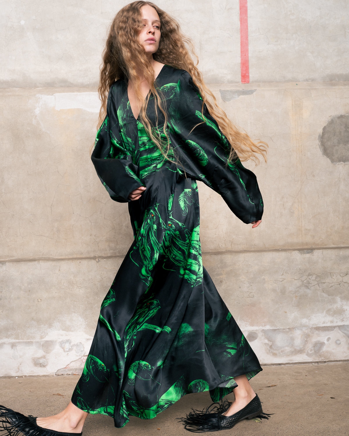 Virginia Dress in Alien print